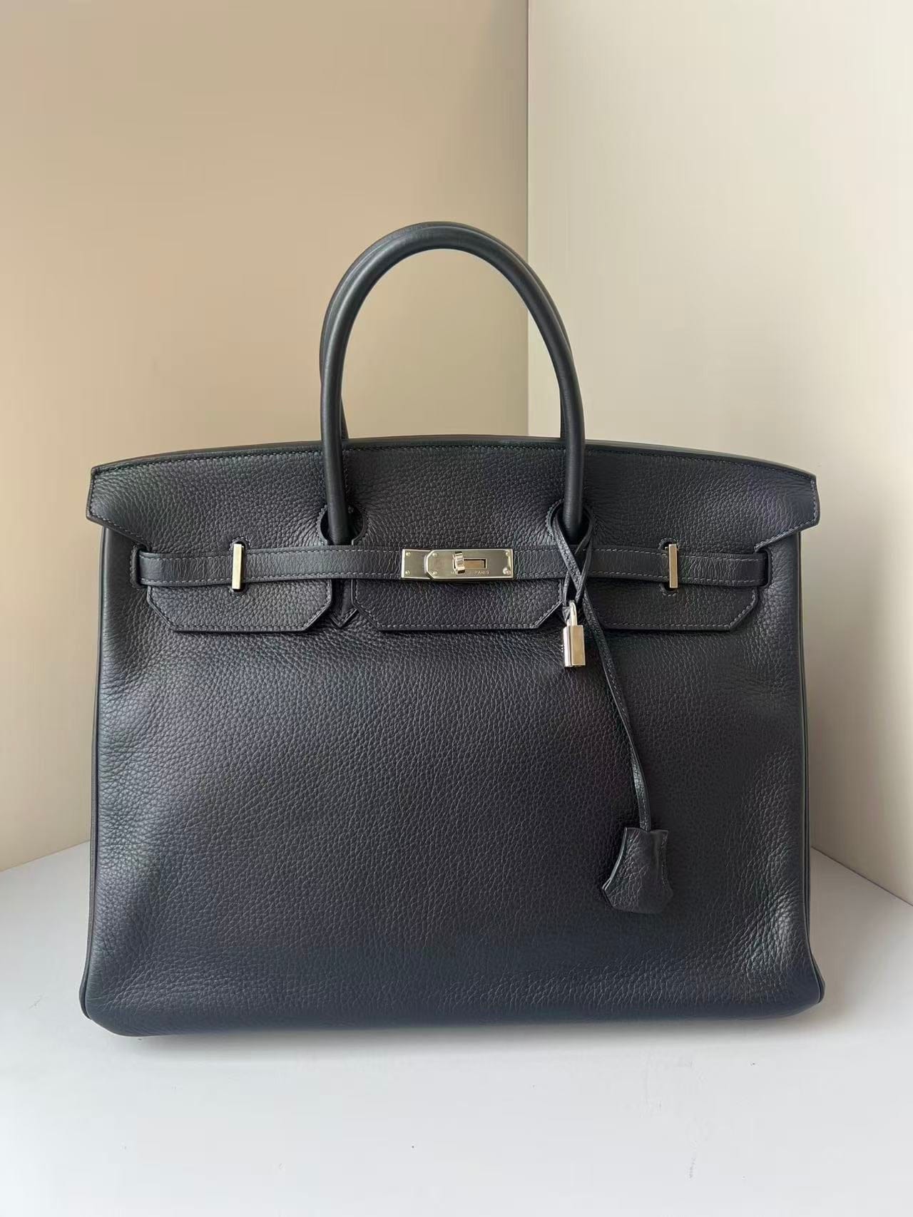 LUXURY PROMISE Hermès Birkin 40 | Plomb Togo with Palladium Hardware