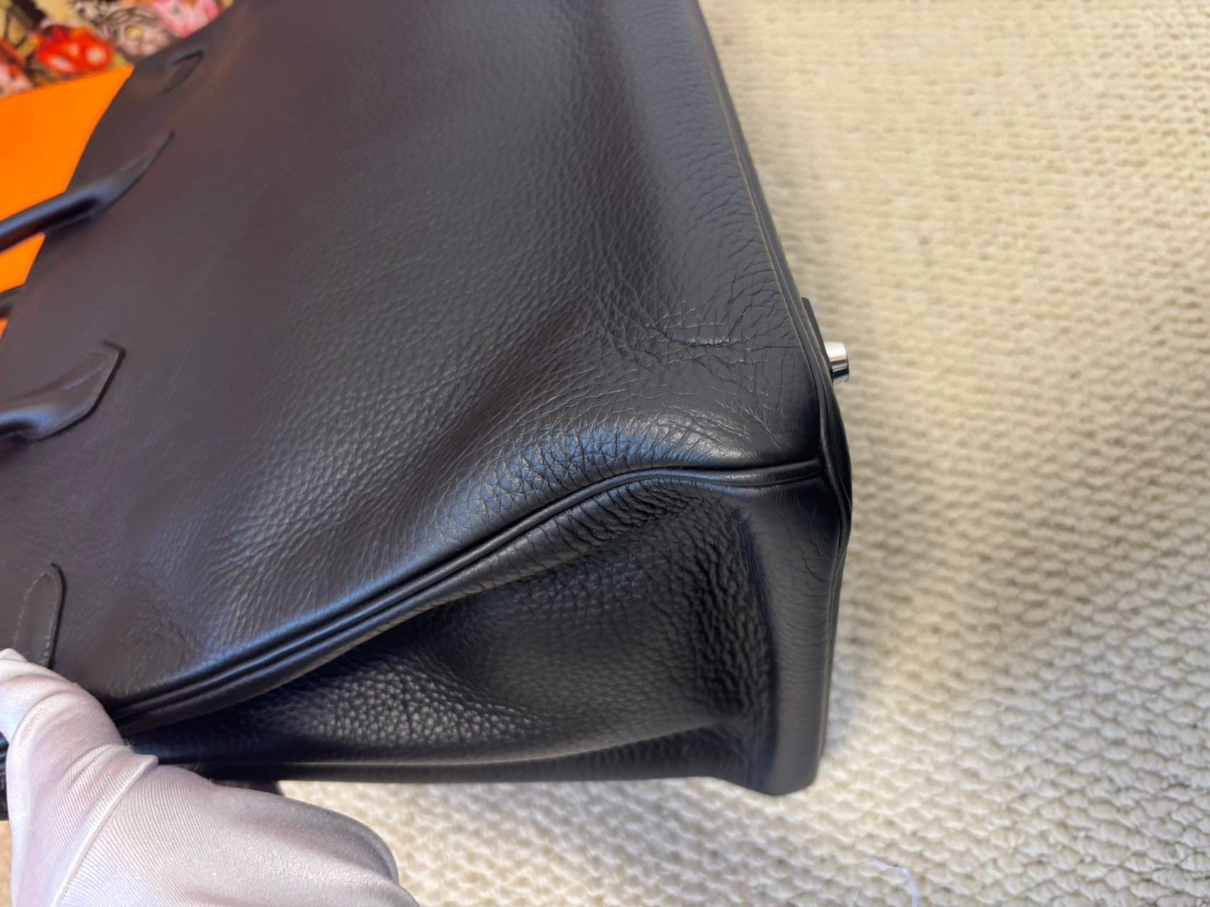 LUXURY PROMISE Hermès Birkin 40 | Plomb Togo with Palladium Hardware