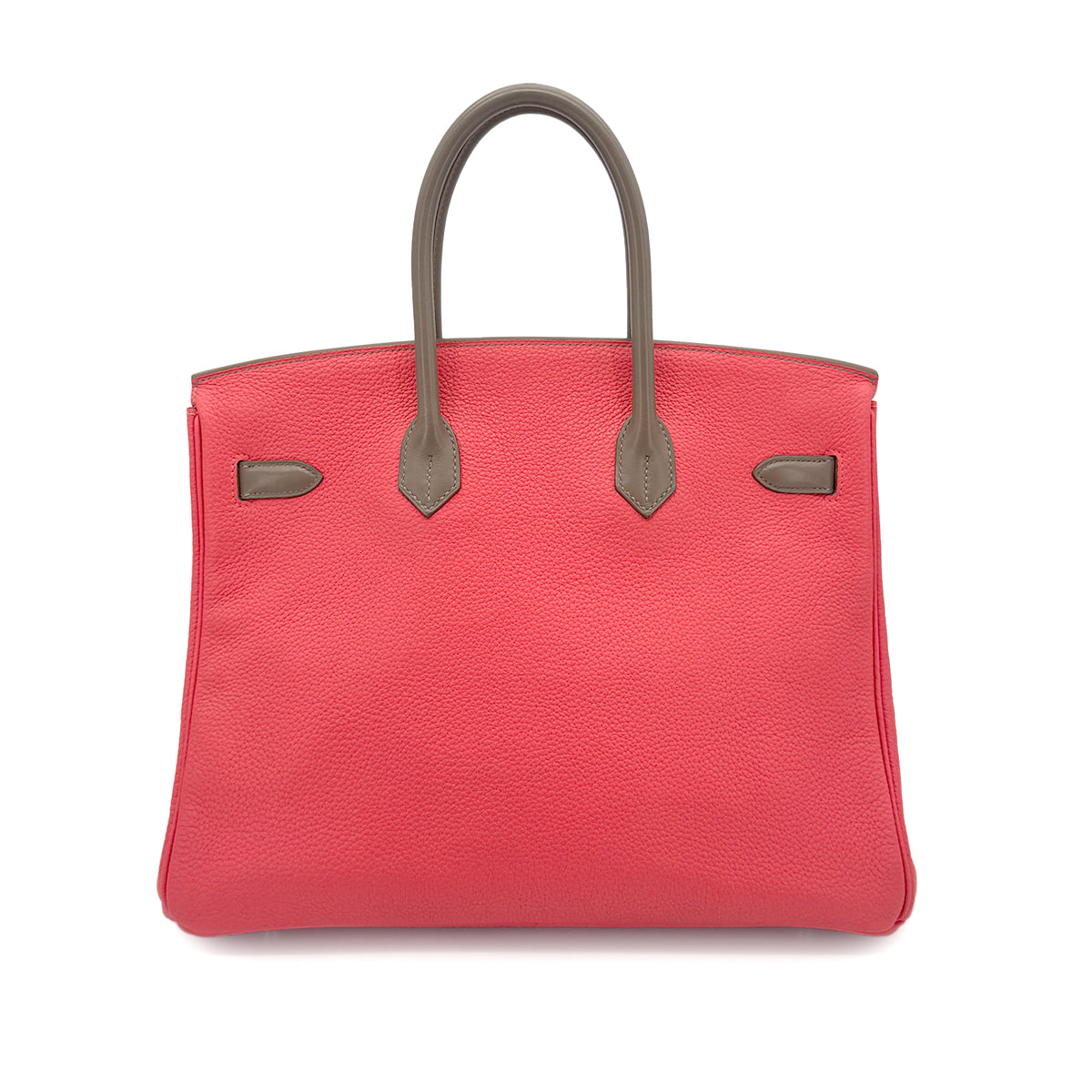 LUXURY PROMISE HERMES BIRKIN CASAQUE 35 ROSE JAIPUR ARGILE ETOUPE TAURILLON CLEMENCE SWIFT HAND BAG □P SHW 90275152