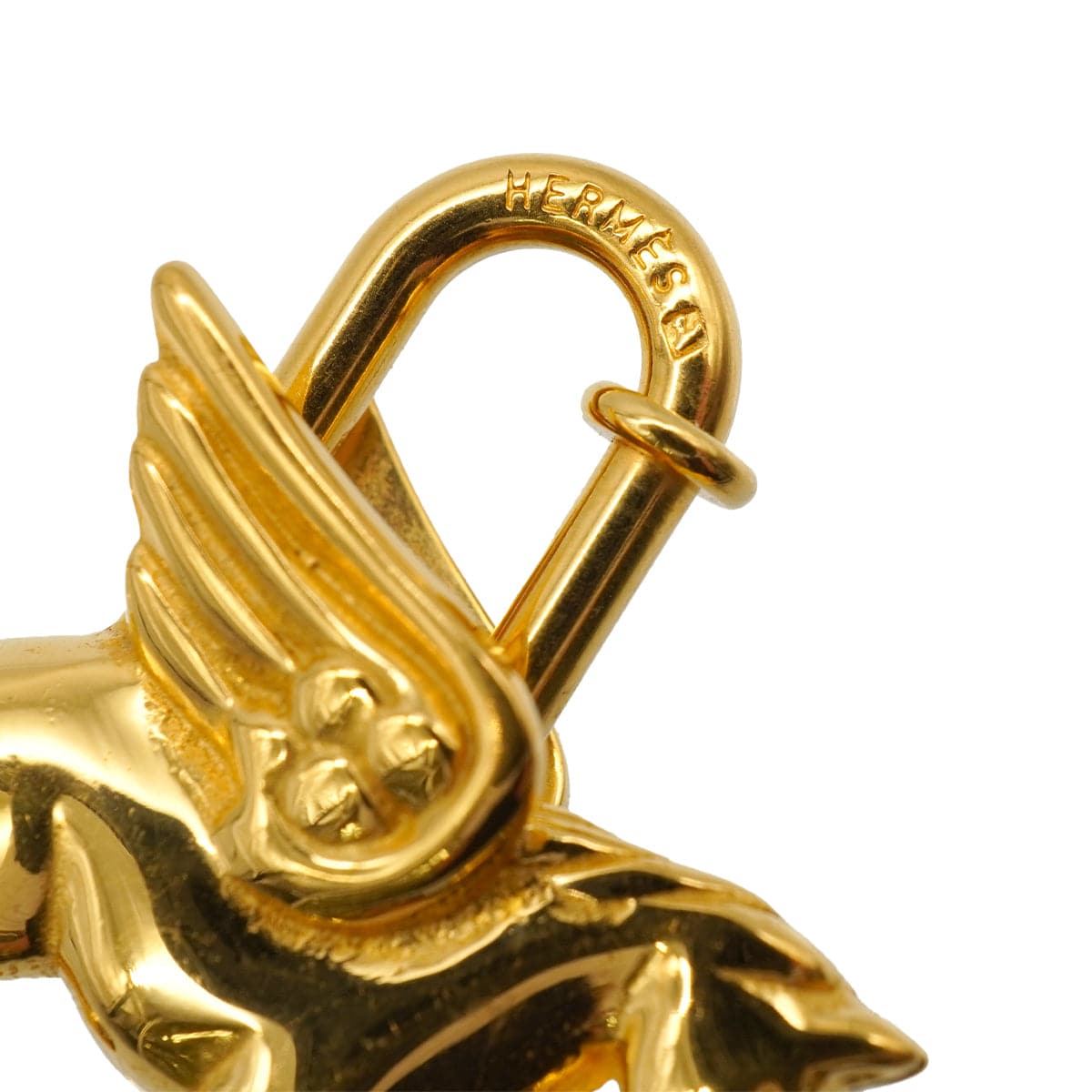 LUXURY PROMISE HERMES CADENA CHARM PEGASUS 1993 GOLD ACCESSORY 90341261