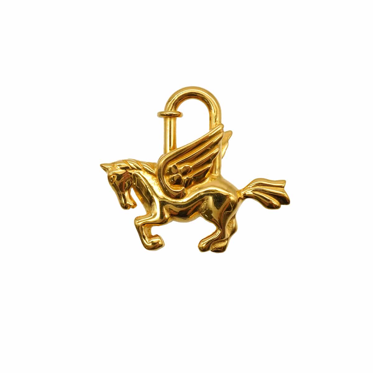 LUXURY PROMISE HERMES CADENA CHARM PEGASUS 1993 GOLD ACCESSORY 90341261