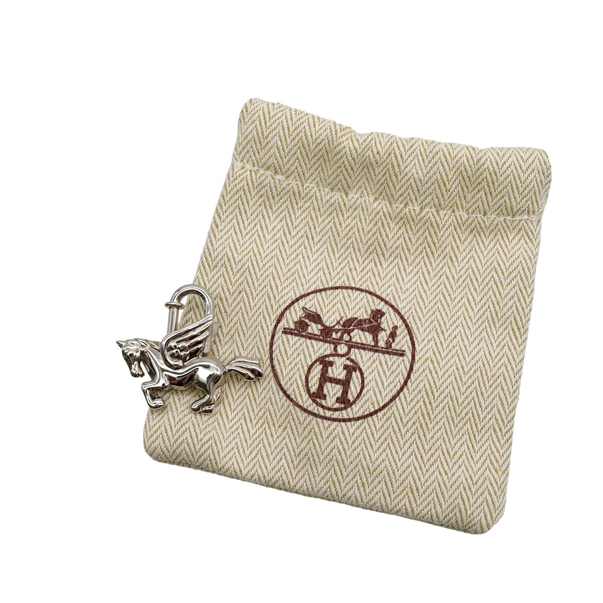LUXURY PROMISE HERMES CADENA CHARM PEGASUS 1993 SILVER ACCESSORY 90341270