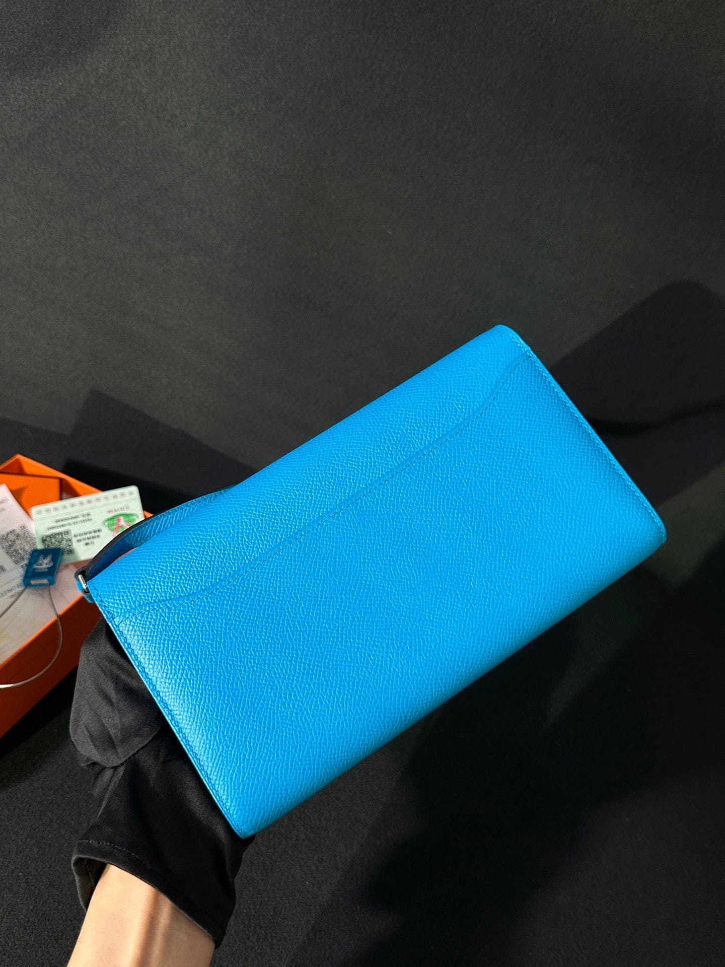 Luxury Promise Hermès Constance Long To Go Epsom Florida Blue Exotic Hardware Stamp Z – Full Set