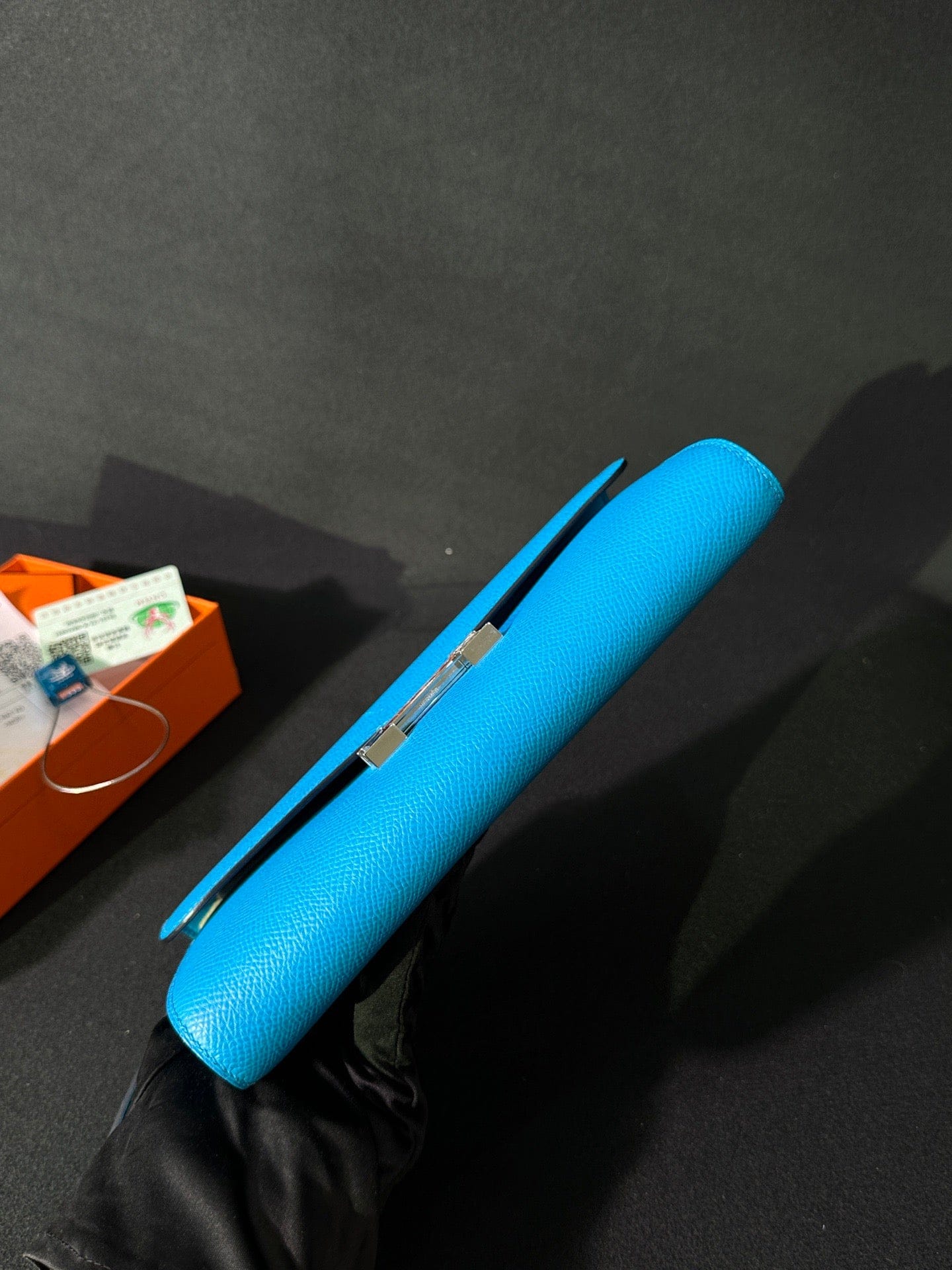 Luxury Promise Hermès Constance Long To Go Epsom Florida Blue Exotic Hardware Stamp Z – Full Set