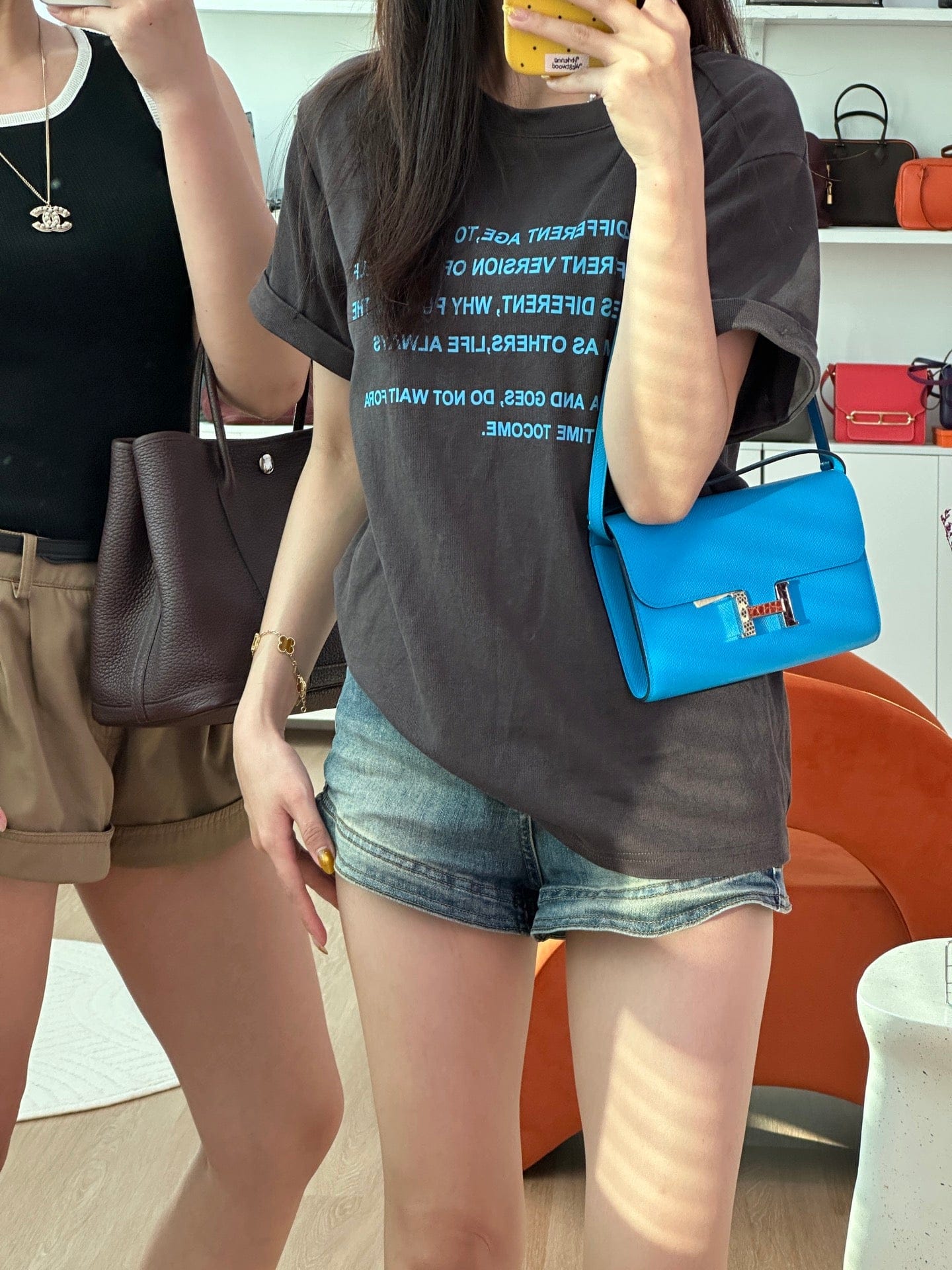 Luxury Promise Hermès Constance Long To Go Epsom Florida Blue Exotic Hardware Stamp Z – Full Set