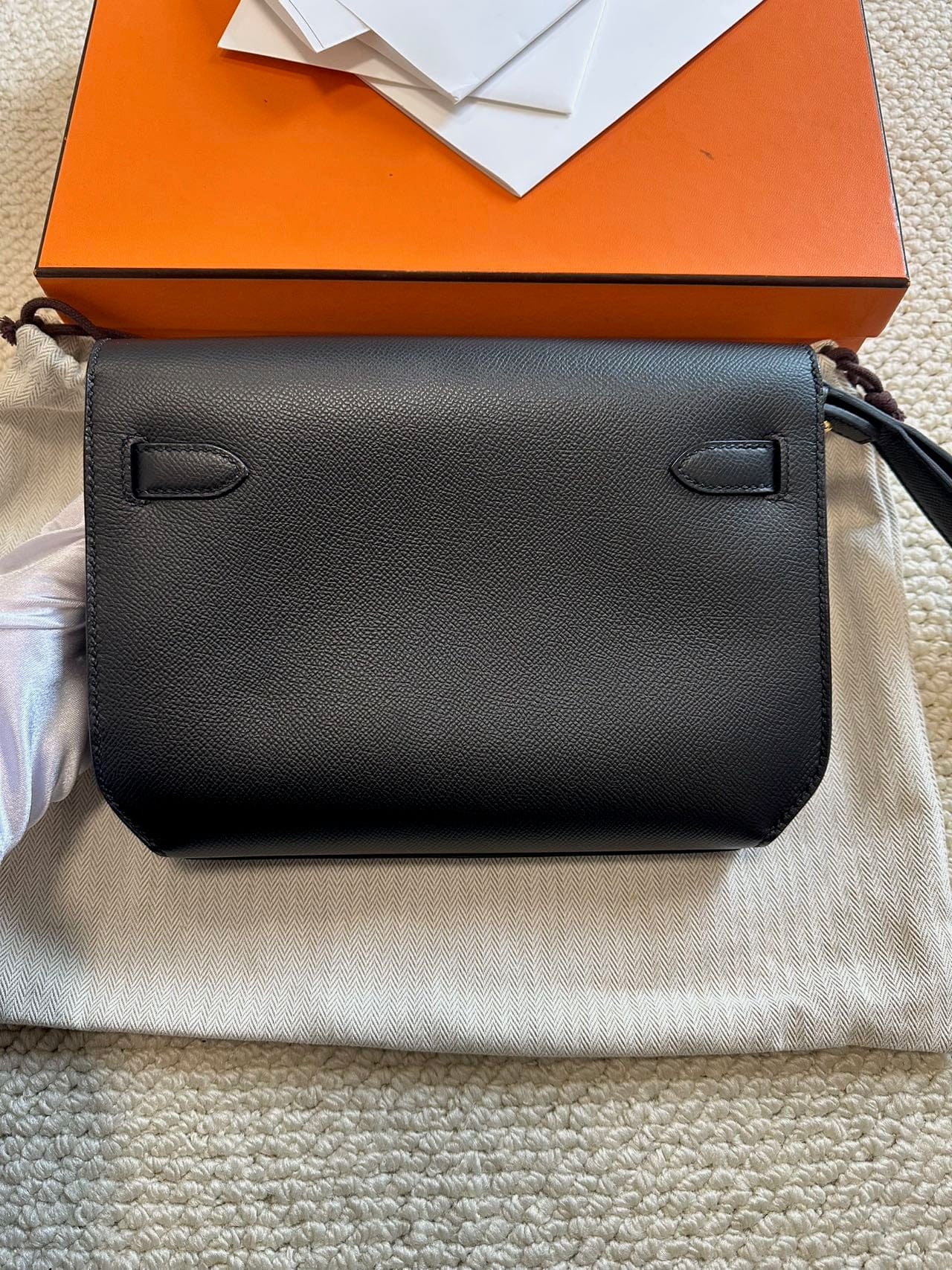 LUXURY PROMISE Hermès Dépêches 25 D Epsom Leather – Full Set