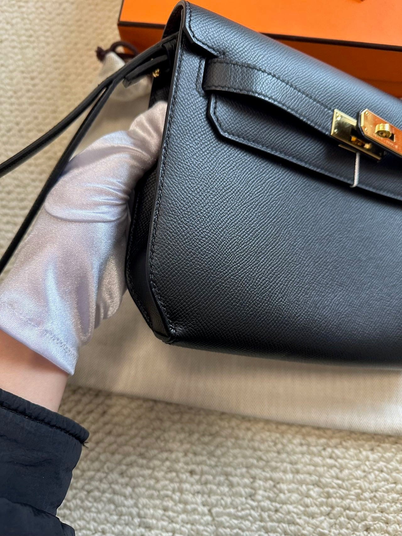 LUXURY PROMISE Hermès Dépêches 25 D Epsom Leather – Full Set