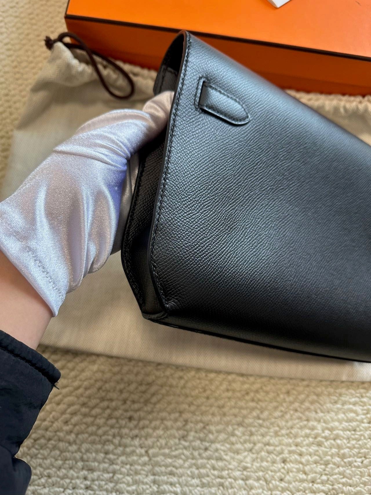 LUXURY PROMISE Hermès Dépêches 25 D Epsom Leather – Full Set