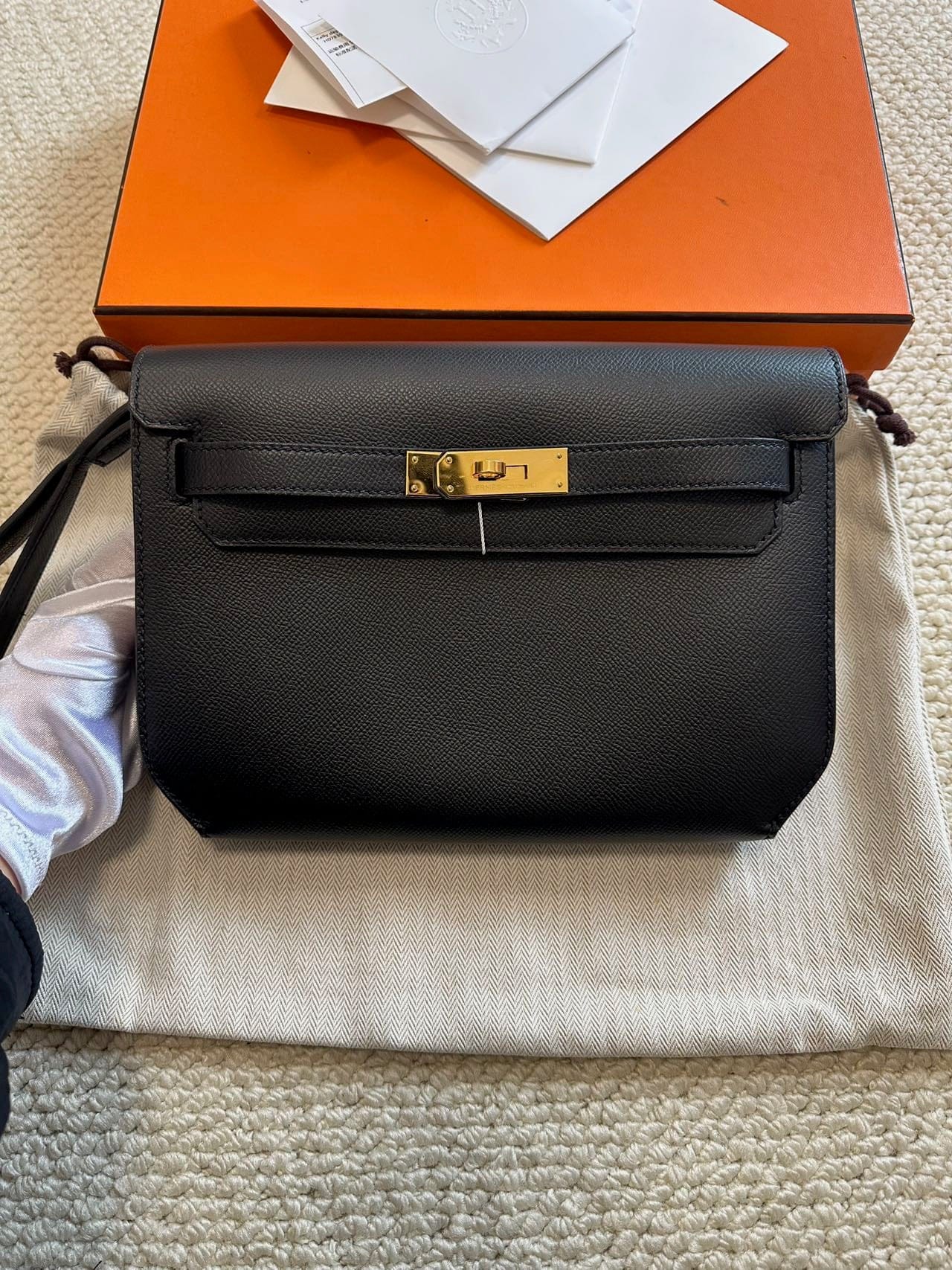 LUXURY PROMISE Hermès Dépêches 25 D Epsom Leather – Full Set