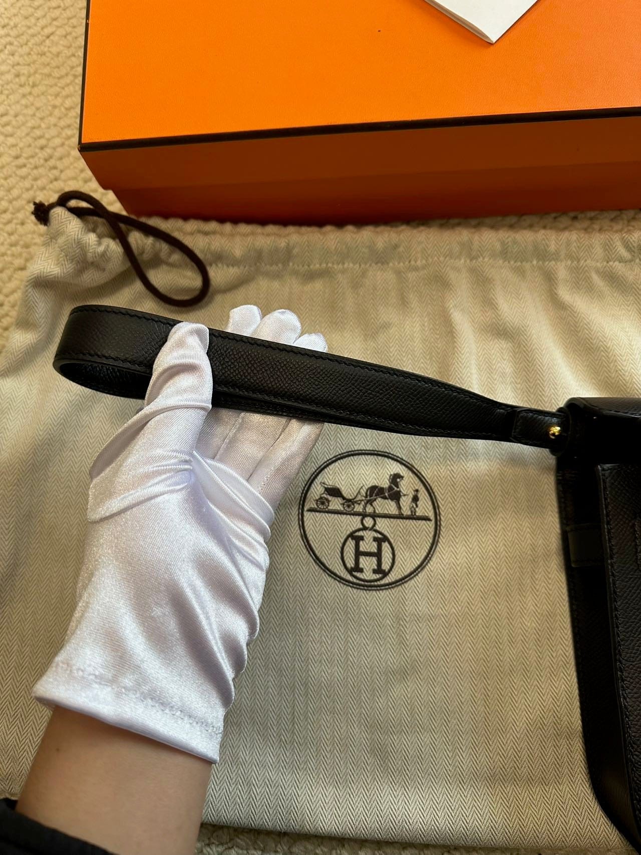 LUXURY PROMISE Hermès Dépêches 25 D Epsom Leather – Full Set