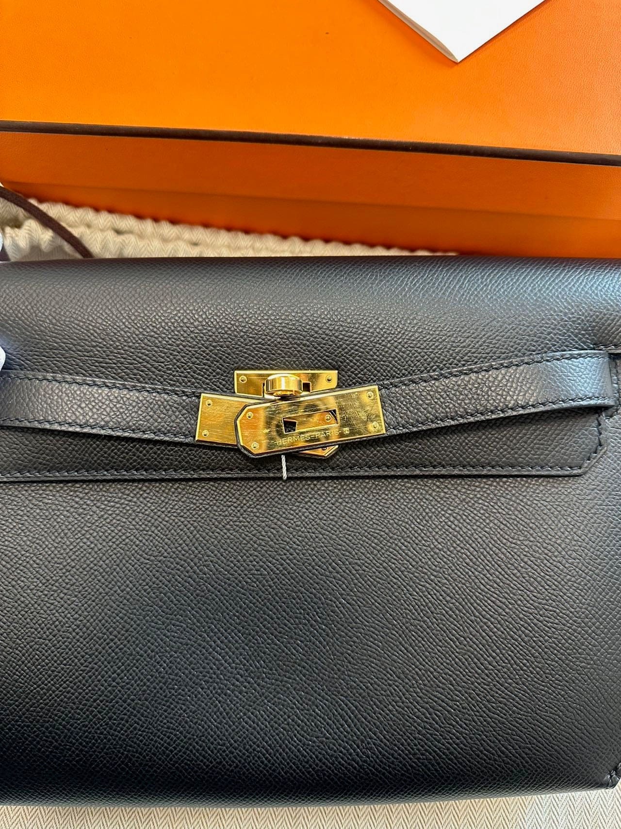 LUXURY PROMISE Hermès Dépêches 25 D Epsom Leather – Full Set