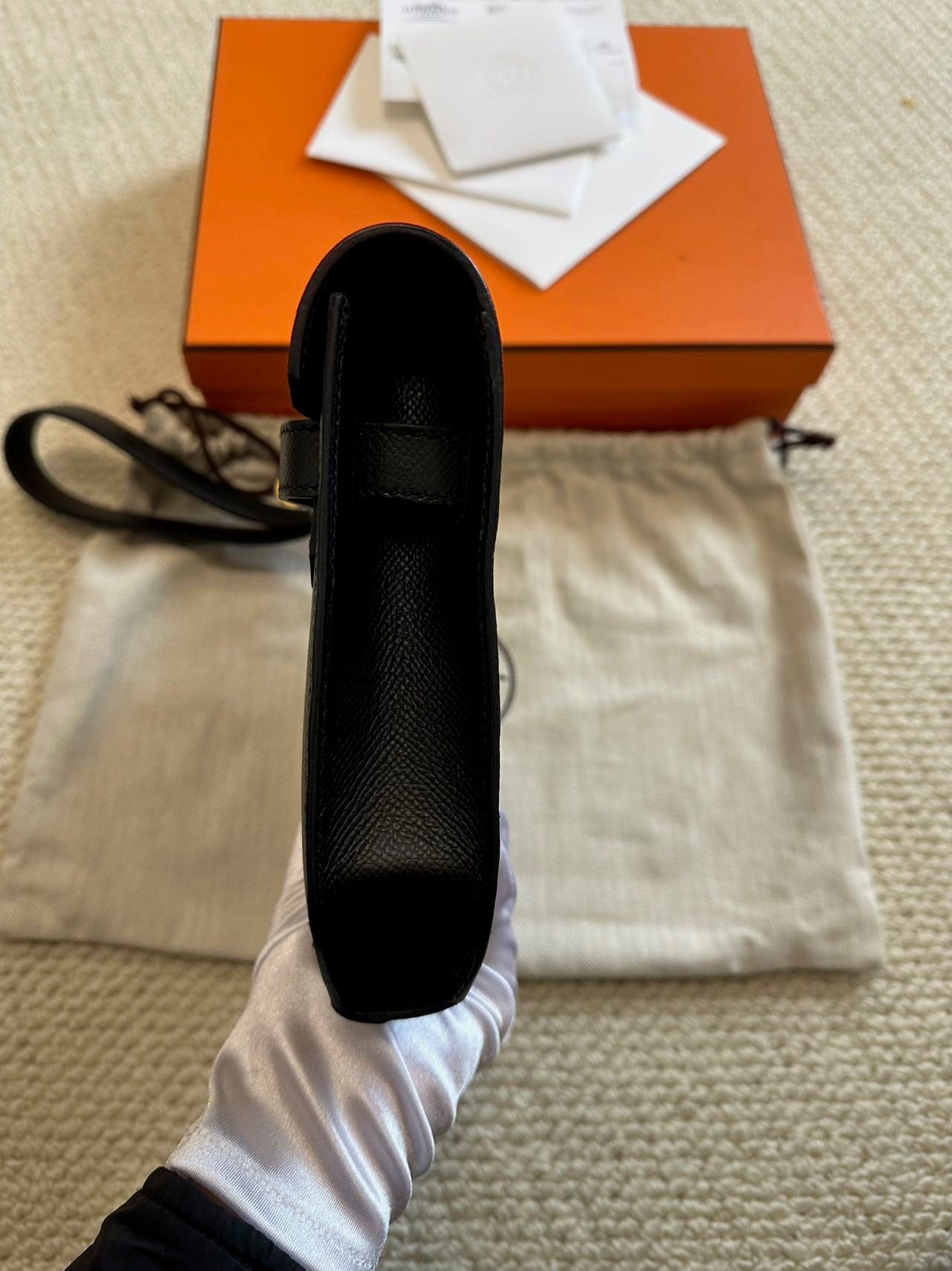 LUXURY PROMISE Hermès Dépêches 25 D Epsom Leather – Full Set