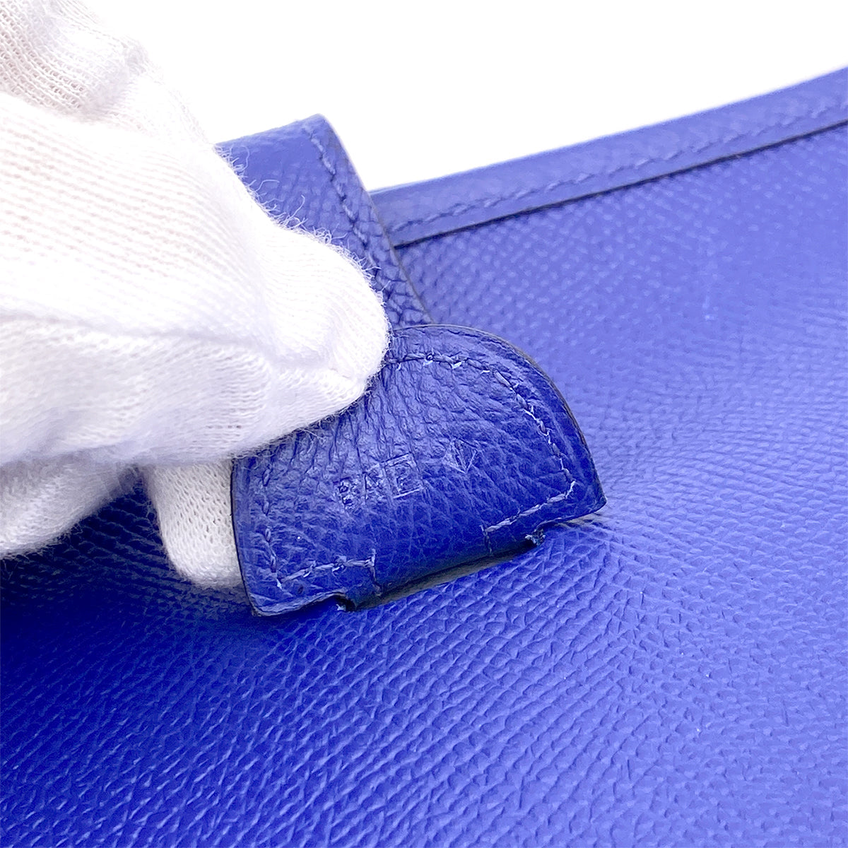 LUXURY PROMISE HERMES EVELYNE 3 PM BLUE ELECTRIC EPSON SHOULDER BAG □P 90255361