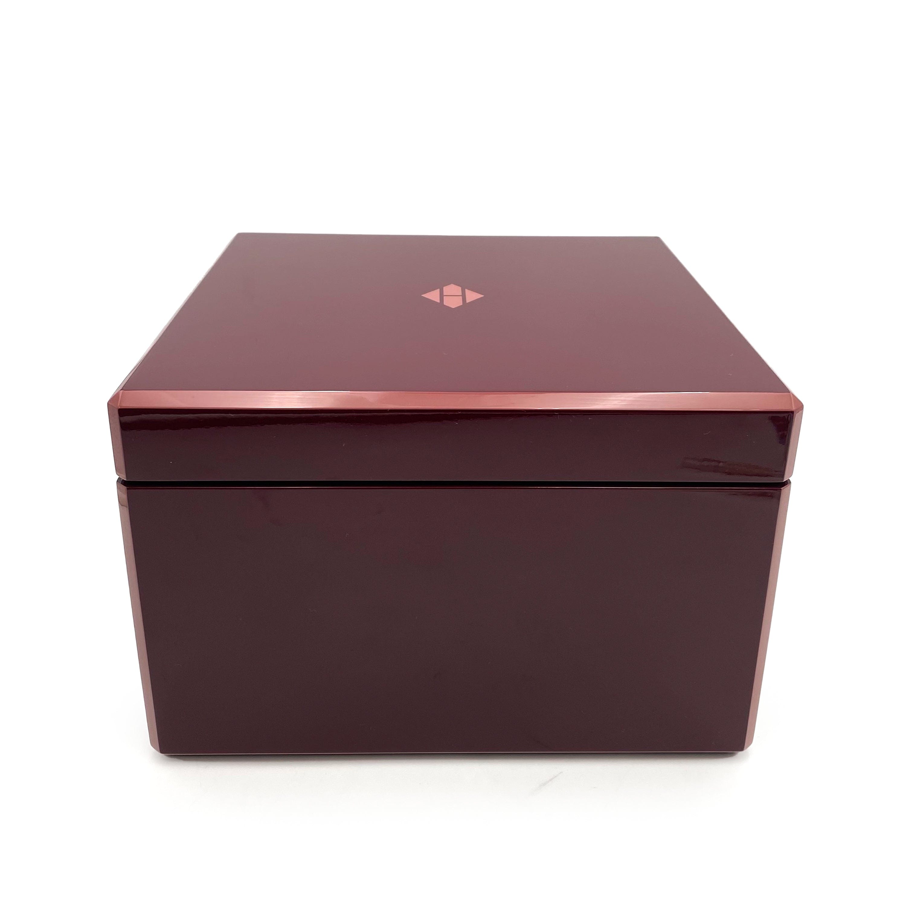 Luxury Promise HERMES FACETED JEWELRY CASE BOX BORDEAUX 90234640