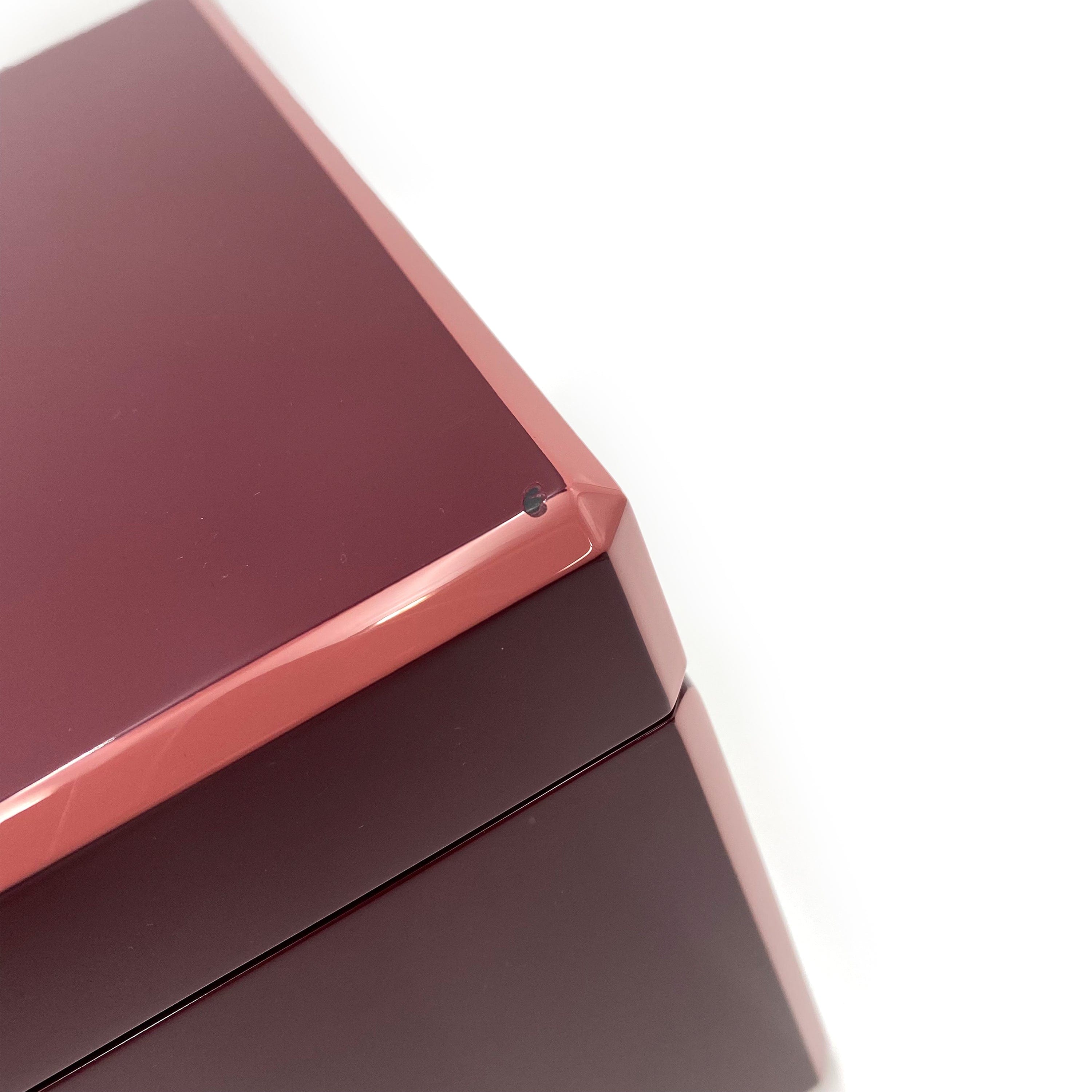 Luxury Promise HERMES FACETED JEWELRY CASE BOX BORDEAUX 90234640