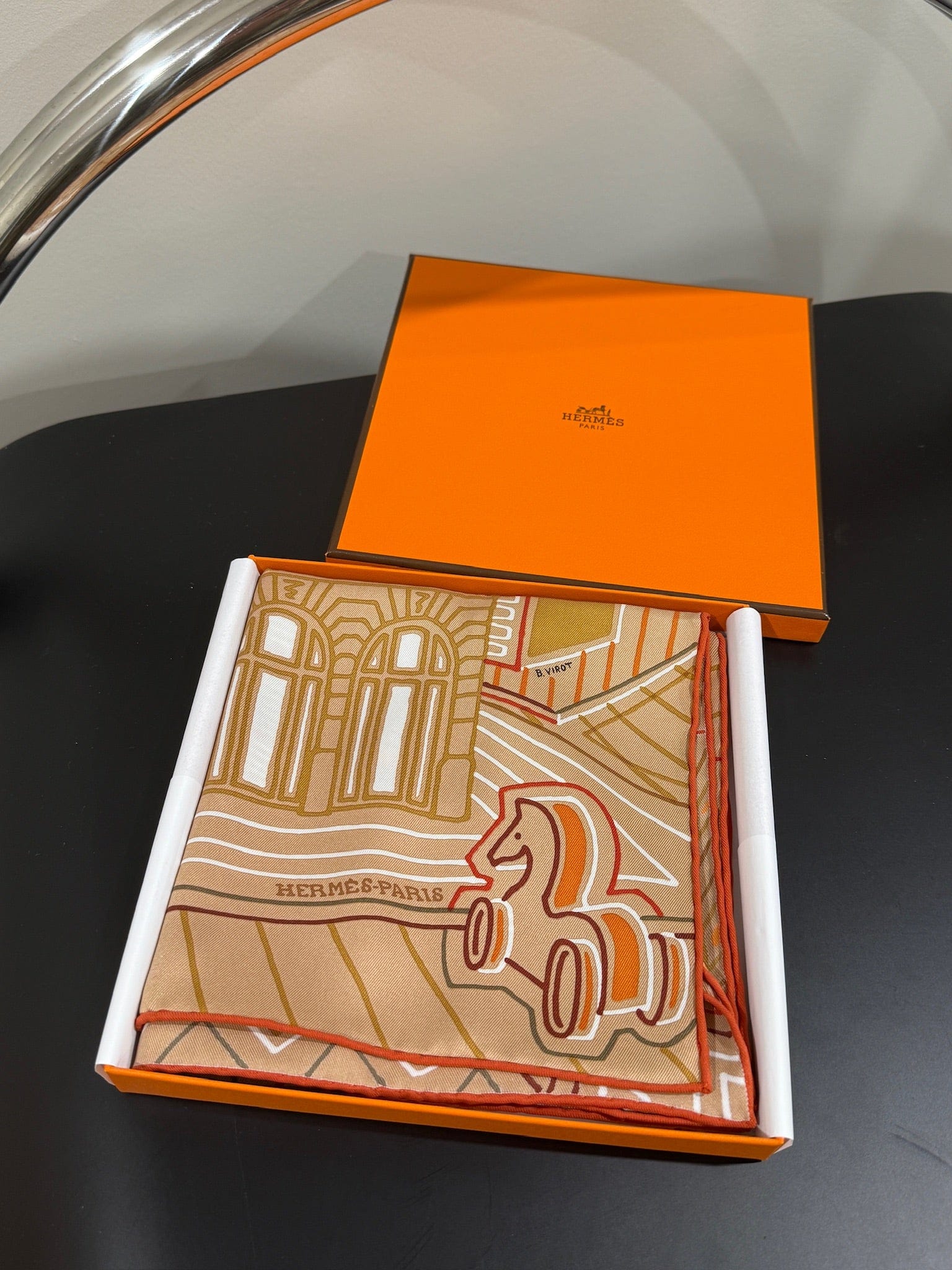 Luxury Promise Hermes Faubourg City scarf 70