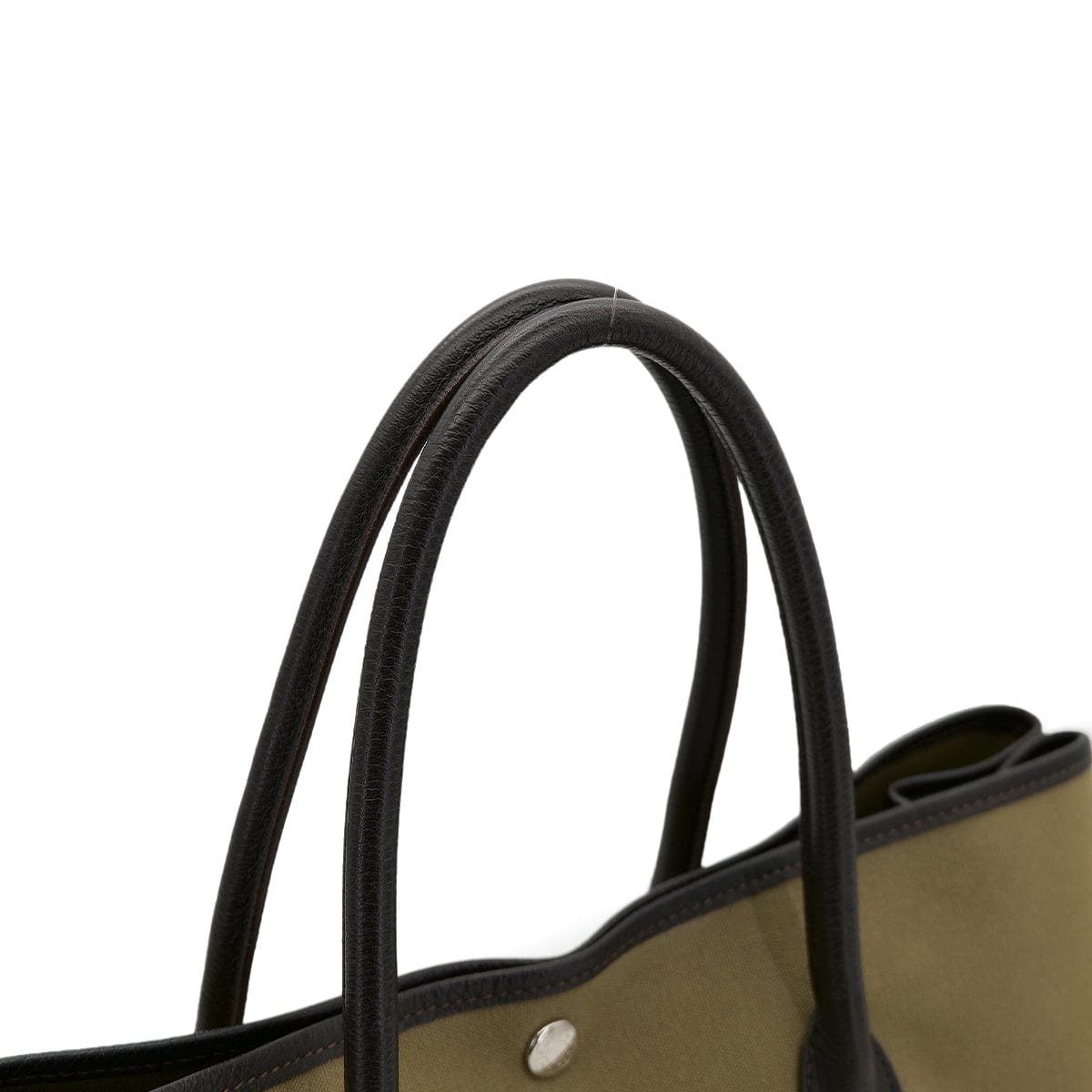 LUXURY PROMISE HERMES GARDEN PARTY PM KAHKI TOILE OFFICIER VEAU NEGONDA TOTE BAG □L 90304709
