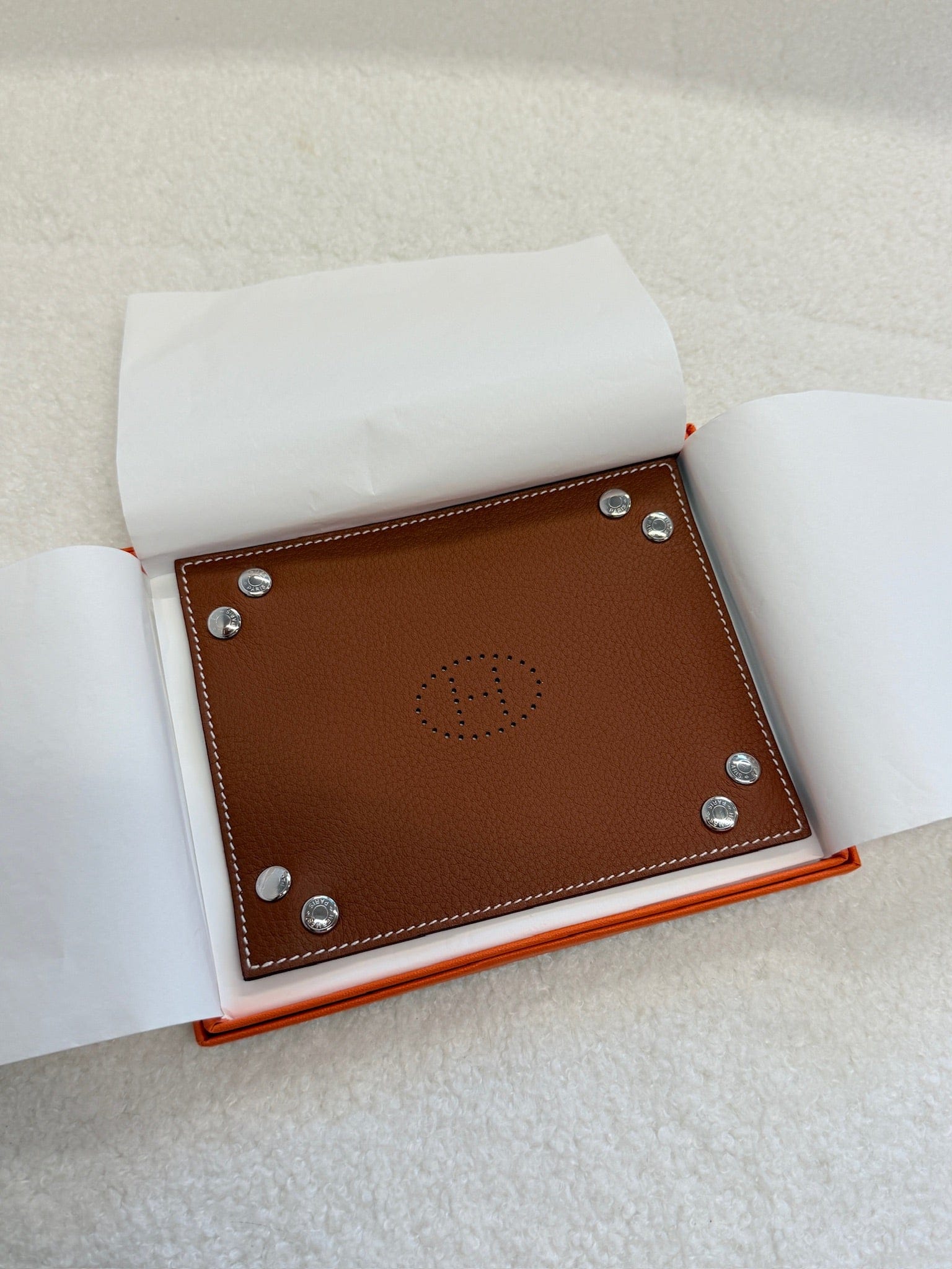 Luxury Promise Hermès H double-side colour mini change tray new with box