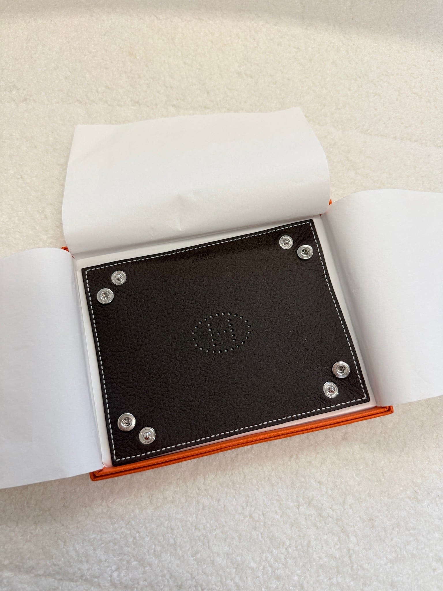 Luxury Promise Hermès H double-side colour mini change tray new with box