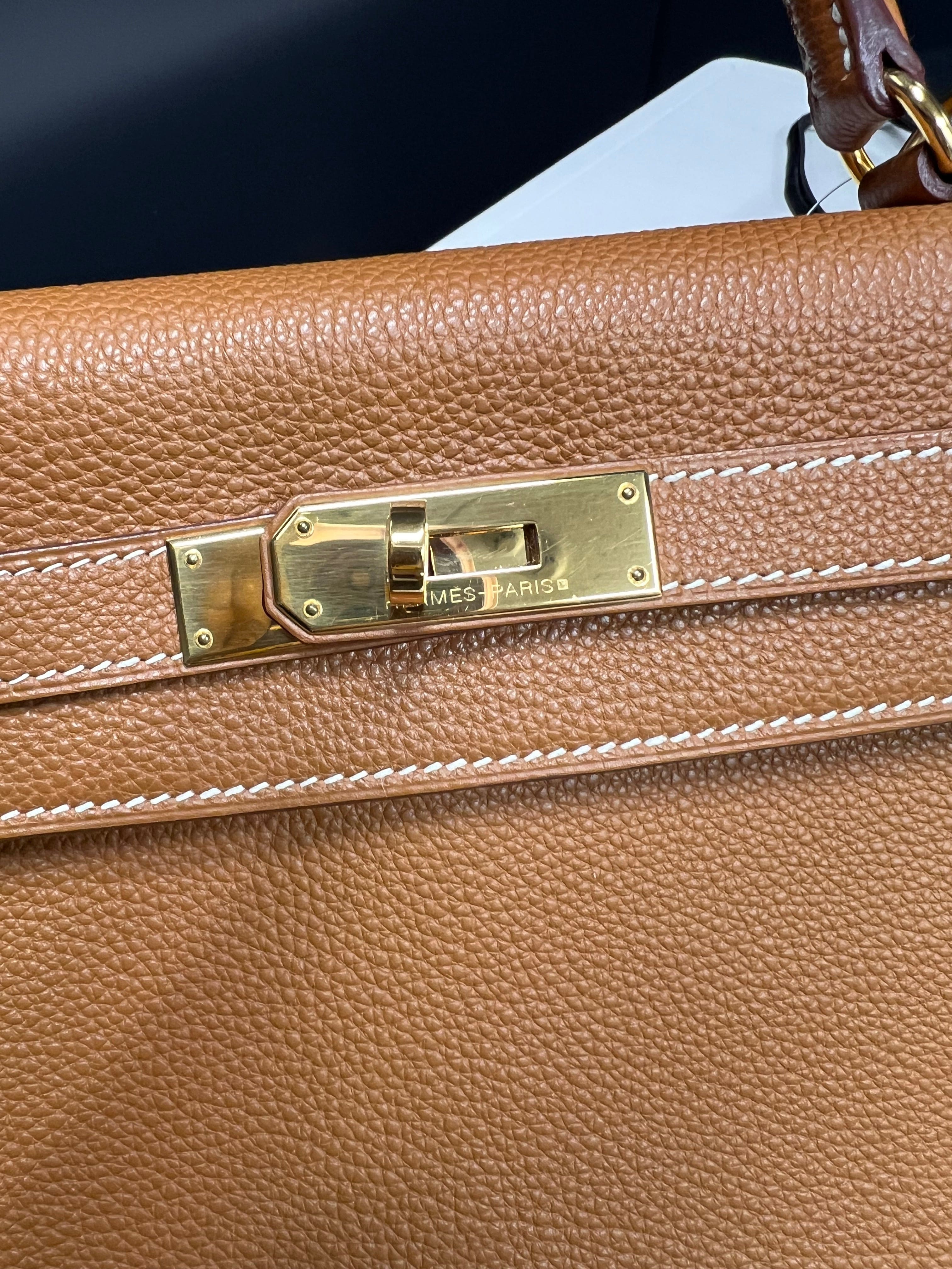 Luxury Promise Hermes Kelly 28 Gold Togo GHW #K B0815CWDEP