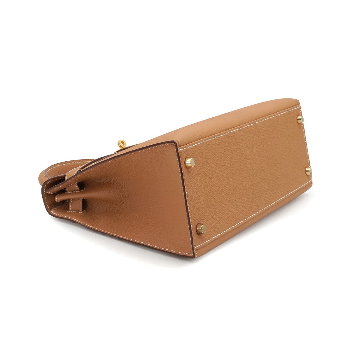 LUXURY PROMISE HERMES KELLY 28 SELLIER GOLD VEAU EPSOM HAND SHOULDER BAG 2005 SQUARE I GOLD HARDWARE 90341431