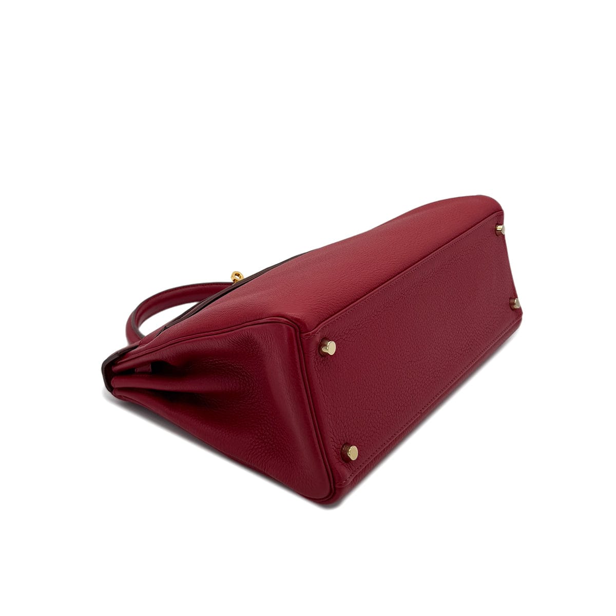 LUXURY PROMISE HERMES KELLY 32 RETOURNE ROUGE GARANCE TAURILLON CLEMENCE HAND SHOULDER BAG □L GHW 90287471