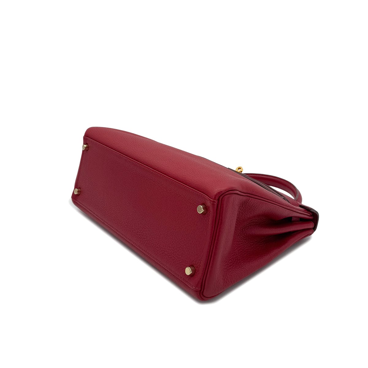 LUXURY PROMISE HERMES KELLY 32 RETOURNE ROUGE GARANCE TAURILLON CLEMENCE HAND SHOULDER BAG □L GHW 90287471