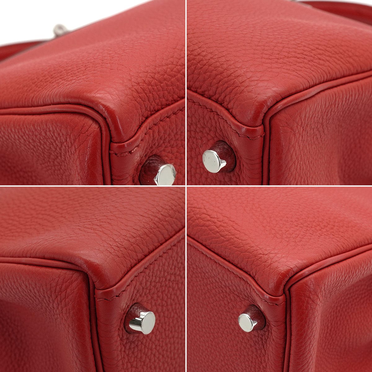 LUXURY PROMISE HERMES KELLY 32 RETOURNE ROUGE GARANCE TOGO HAND SHOULDER BAG 2013 SQUARE Q PALLADIUM HARDWARE 90335579