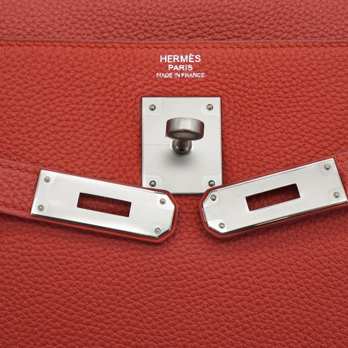 LUXURY PROMISE HERMES KELLY 32 RETOURNE ROUGE GARANCE TOGO HAND SHOULDER BAG 2013 SQUARE Q PALLADIUM HARDWARE 90335579