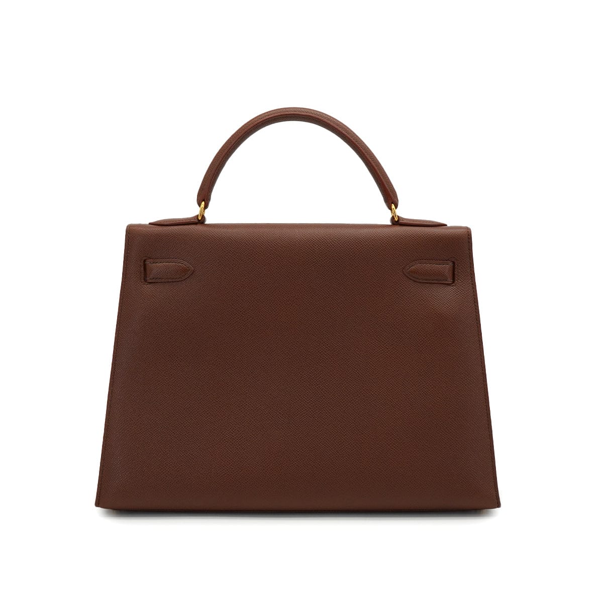 LUXURY PROMISE HERMES KELLY 32 SELLIER HAVANE COURCHEVEL HAND SHOULDER BAG 1997 SQUARE A GOLD HARDWARE 90337276