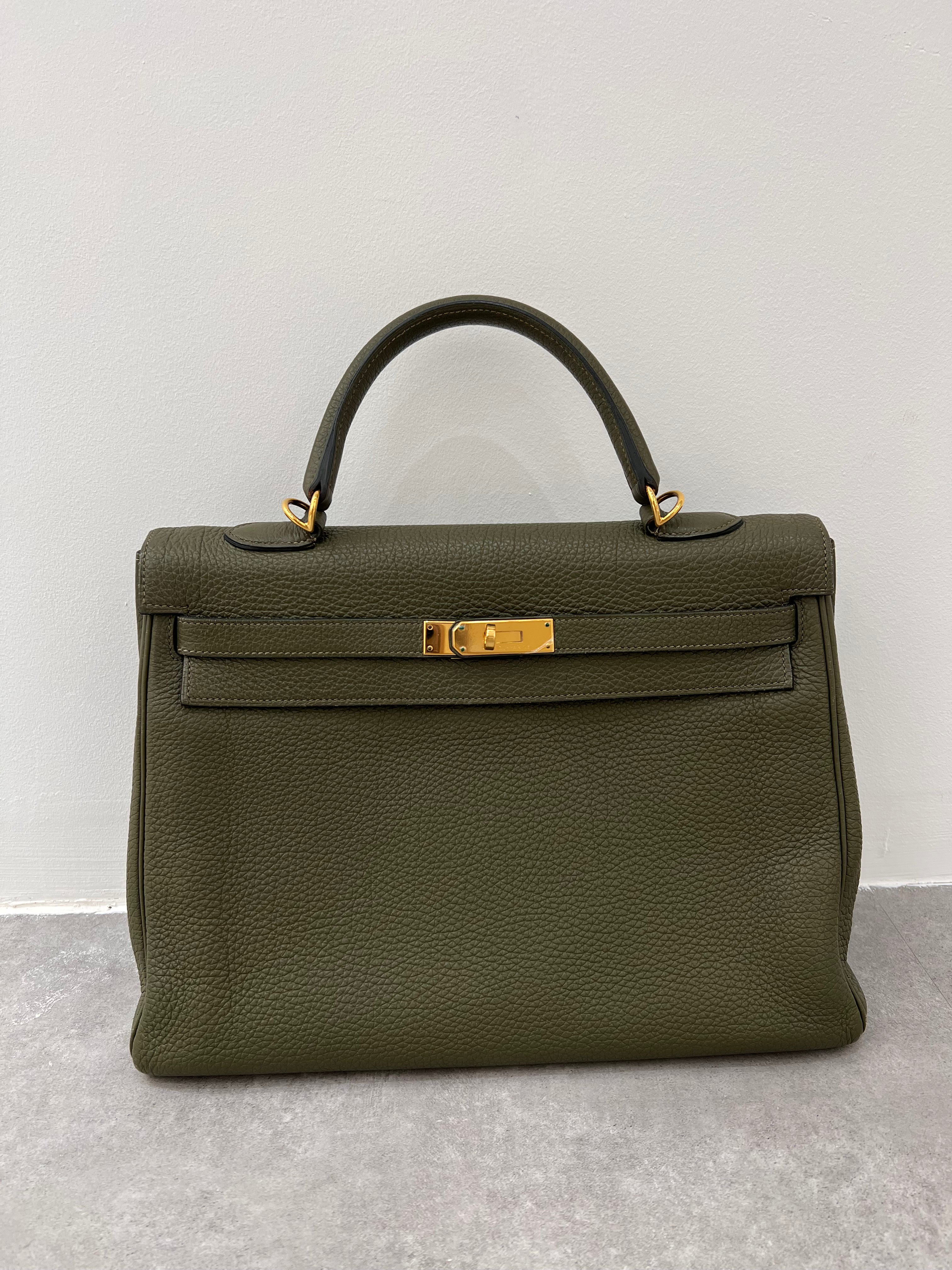 Luxury Promise Hermes Kelly 35 Canopee Togo GHW SYCYB1028