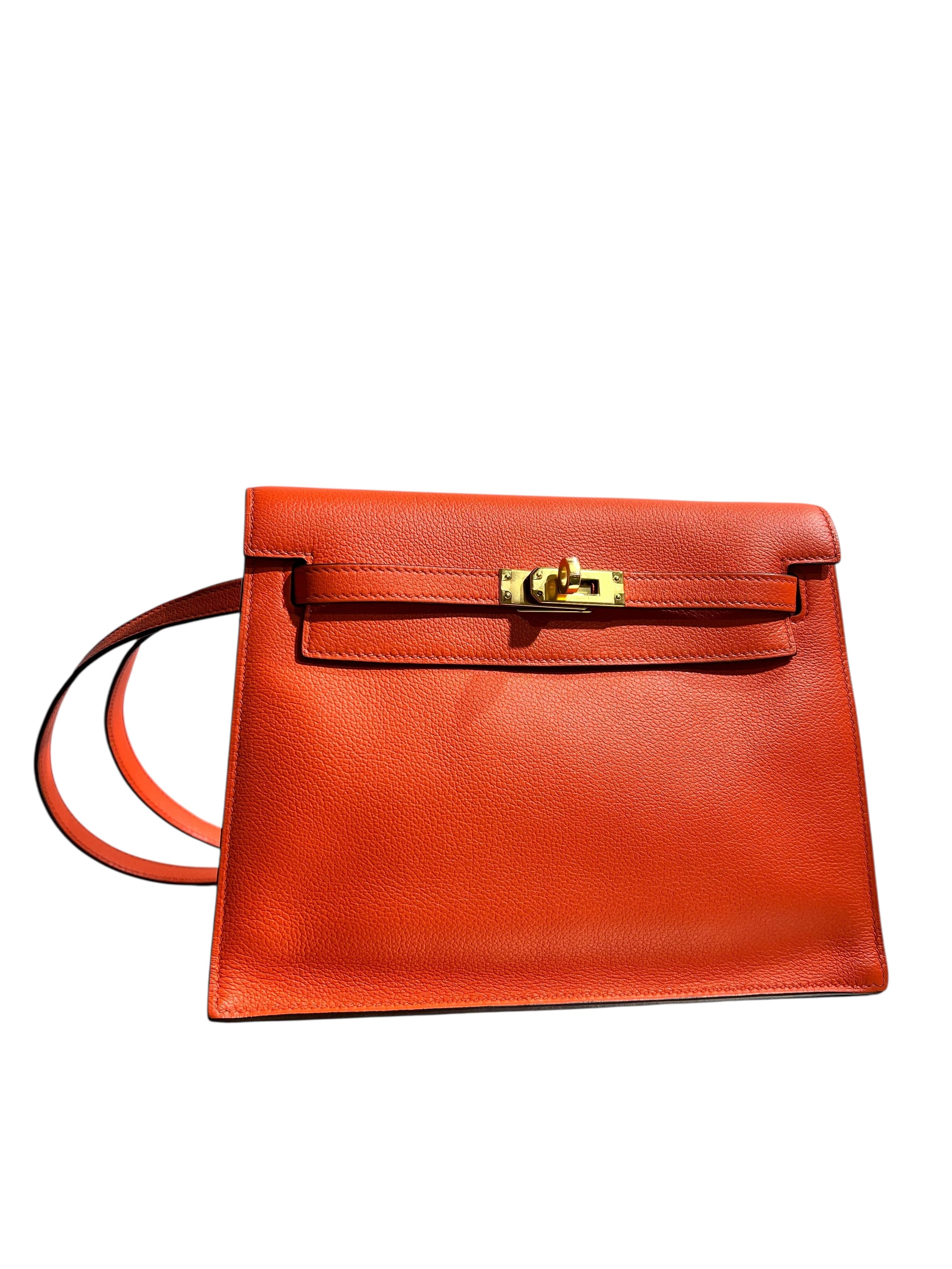 Luxury Promise Hermes Kelly Danse Feu Evercolor GHW #D SKC8346H