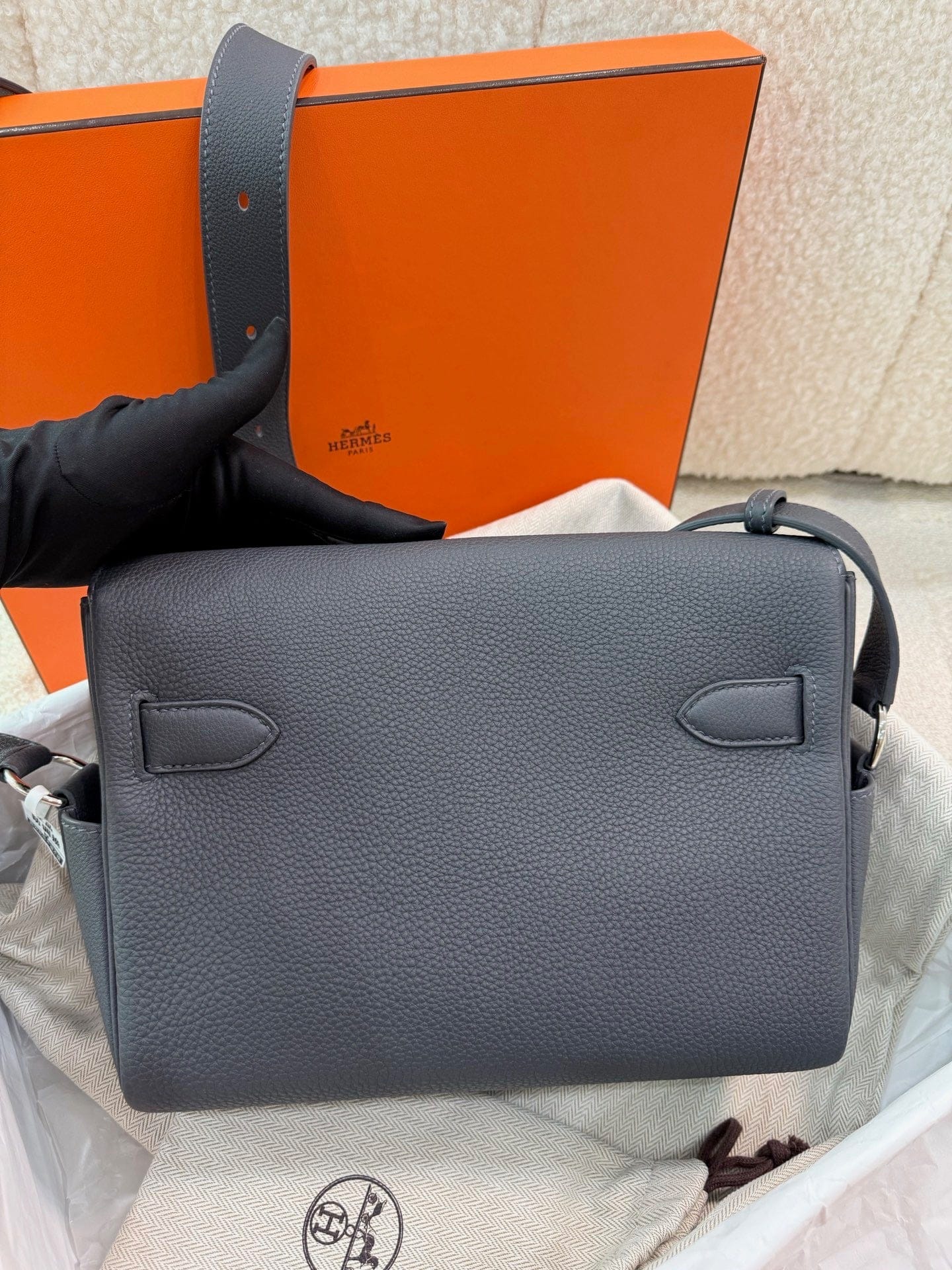 LUXURY PROMISE Hermès Kelly Messenger Adoris Togo Leather – Stamp K