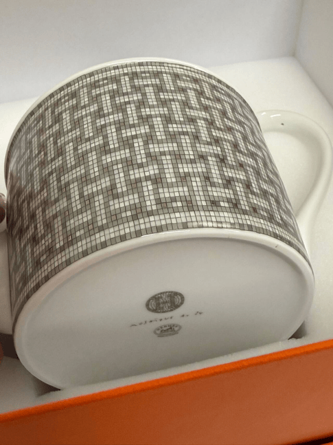 Luxury Promise Hermès Mosaïque au 24 Teapot - Grey White