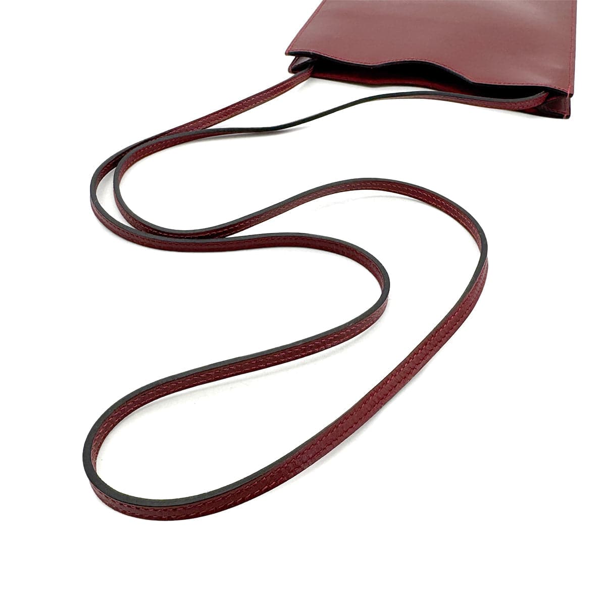 LUXURY PROMISE HERMES ONIMETOU ROUGE H BOXCALF SHOULDER BAG □F 90282056