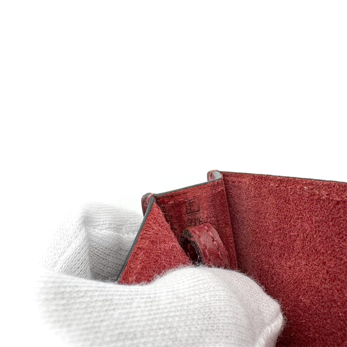 LUXURY PROMISE HERMES ONIMETOU ROUGE H BOXCALF SHOULDER BAG □F 90282056