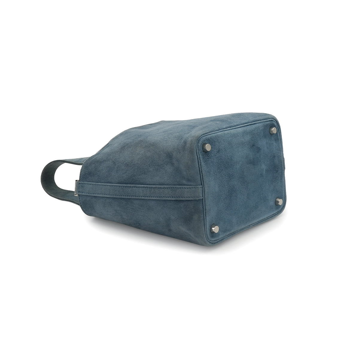 LUXURY PROMISE HERMES PICOTIN LOCK 18 PM BLUE DOBLIS 2003 SQUARE G PALLADIUM HARDWARE 90342441