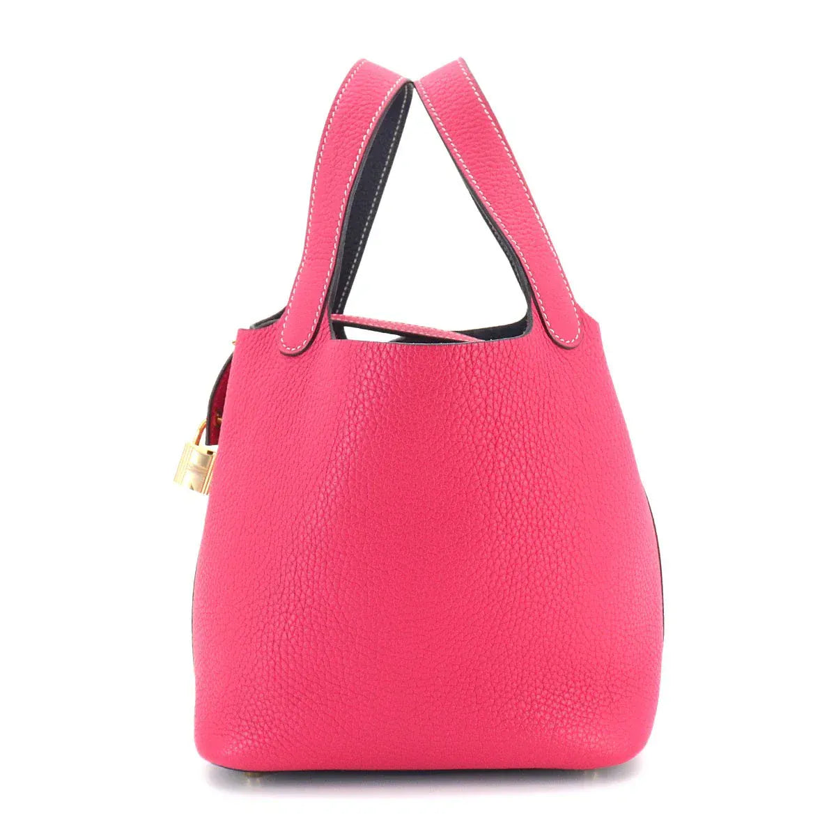 LUXURY PROMISE HERMES Picotin Lock Casaque PM Hand Bag Taurillon Clemence Rose Extreme 90331010