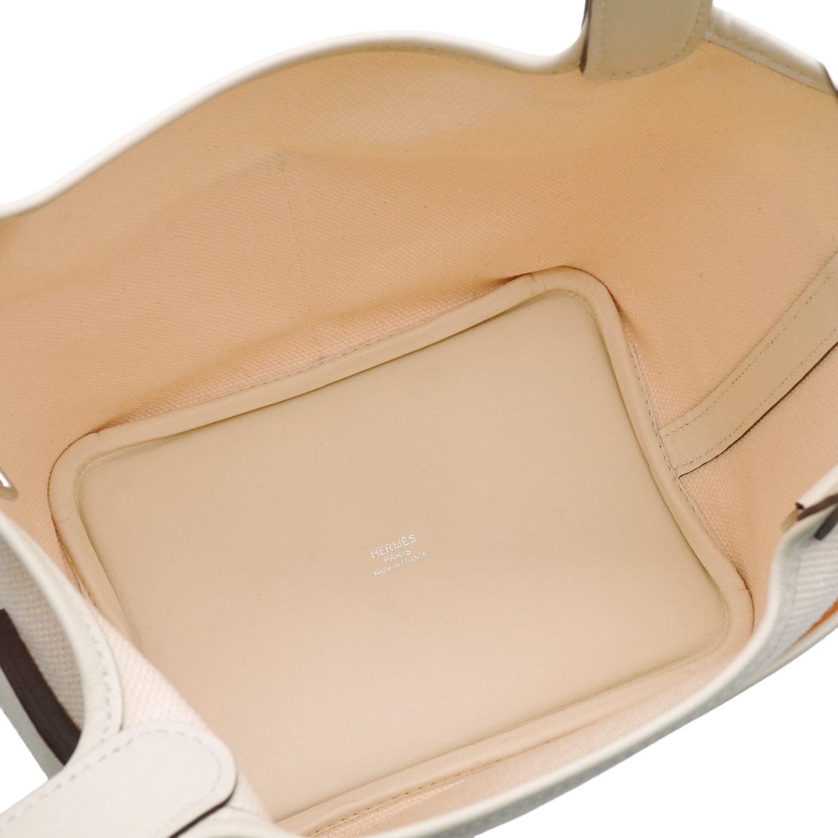 LUXURY PROMISE HERMES PICOTIN LOCK PM CARGO POCKET NATA TOILE GOELAND VEAU SWIFT 2021 Z STAMP PALLADIUM HARDWARE 90342568