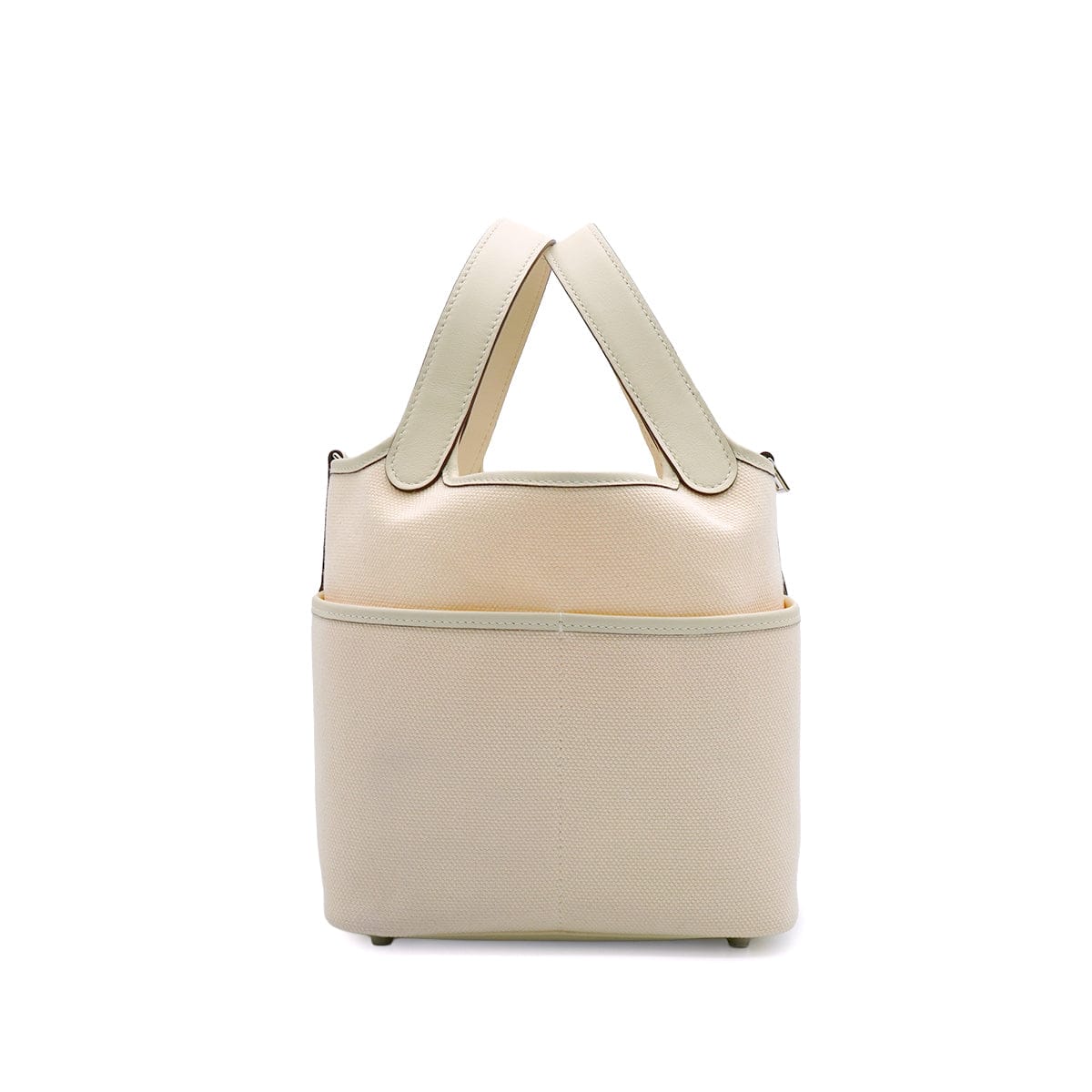 LUXURY PROMISE HERMES PICOTIN LOCK PM CARGO POCKET NATA TOILE GOELAND VEAU SWIFT 2021 Z STAMP PALLADIUM HARDWARE 90342568