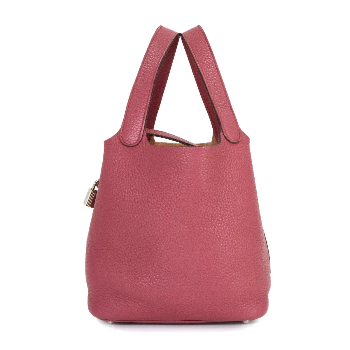 LUXURY PROMISE HERMES Picotin Lock PM Hand Bag Taurillon Clemence Bois de Rose 90322550