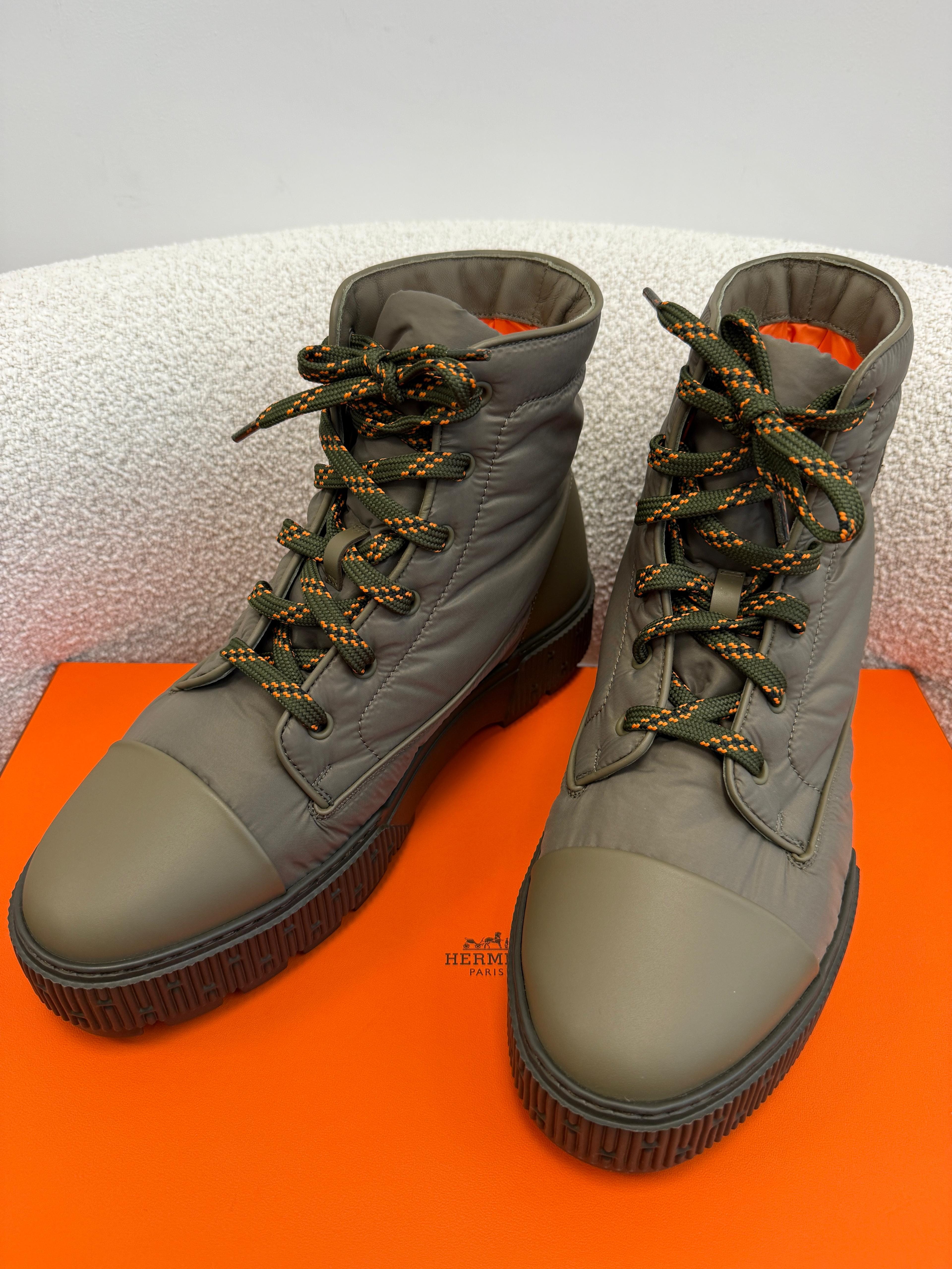 Luxury Promise *HK LOCATED*HERMÈS FRESH ANKLE BOOT Etoupe- Size 41