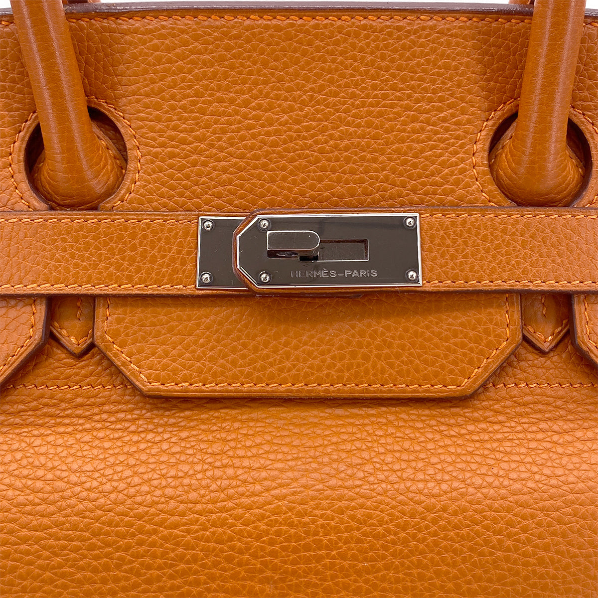 LUXURY PROMISE HERMES SHOULDER BIRKIN 42 POTIRON ORANGE TAURILLON CLEMENCE HAND BAG □I PALLADIUM HARDWARE 90285747