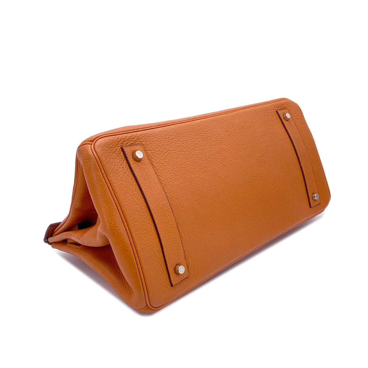 LUXURY PROMISE HERMES SHOULDER BIRKIN 42 POTIRON ORANGE TAURILLON CLEMENCE HAND BAG □I PALLADIUM HARDWARE 90285747