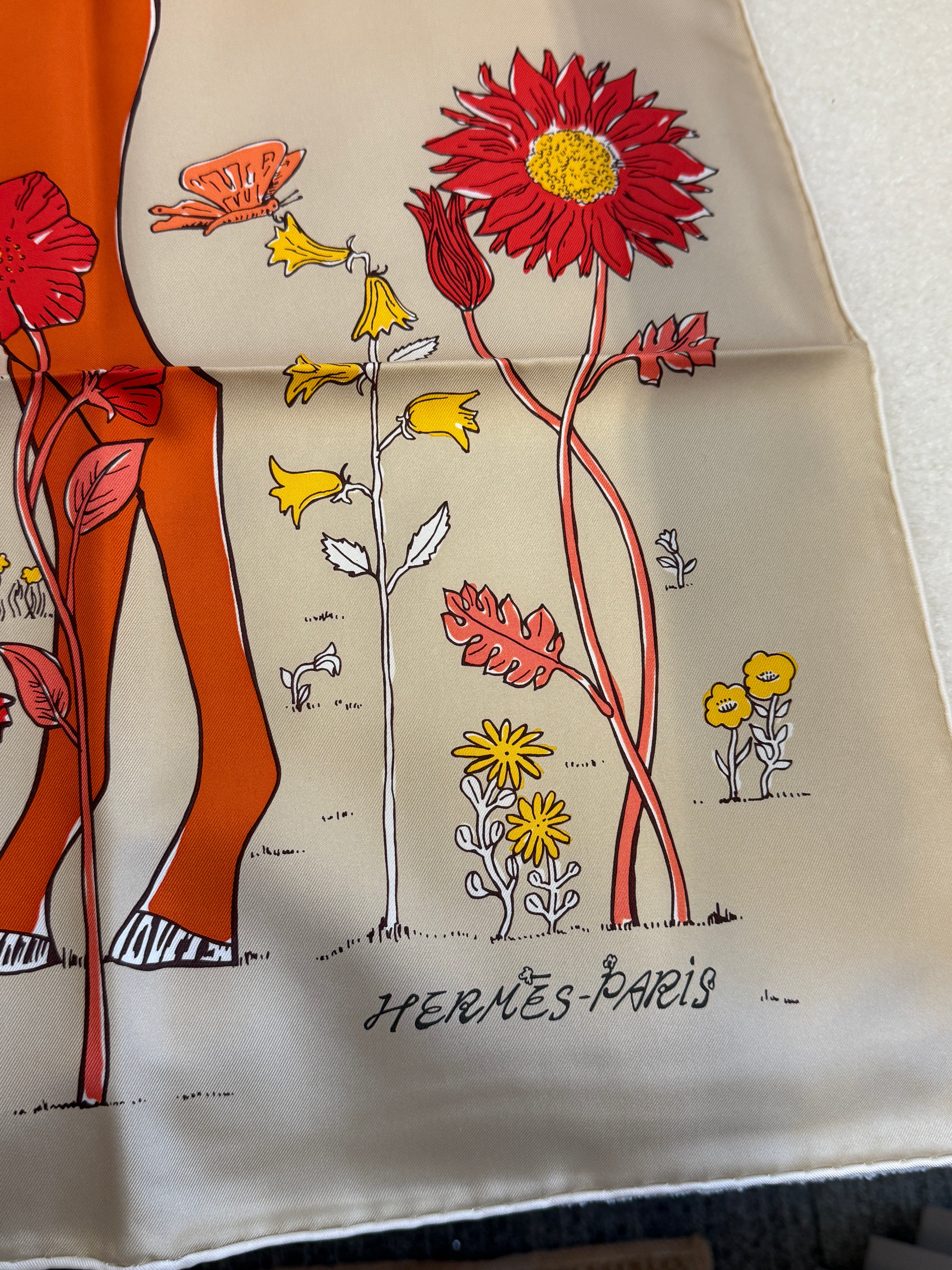 Luxury Promise Hermes silk scarf new with box 90*90 CM