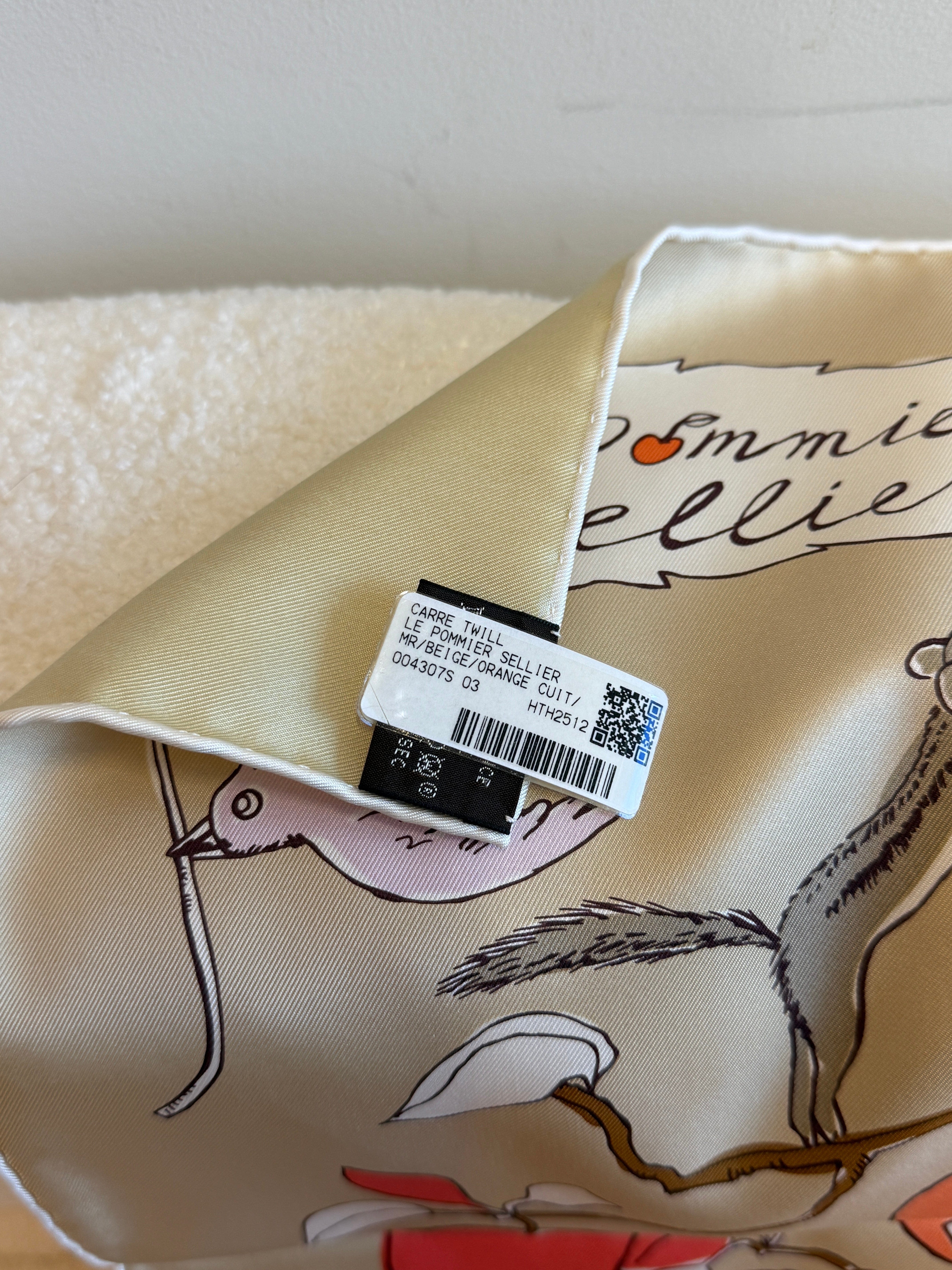 Luxury Promise Hermes silk scarf new with box 90*90 CM