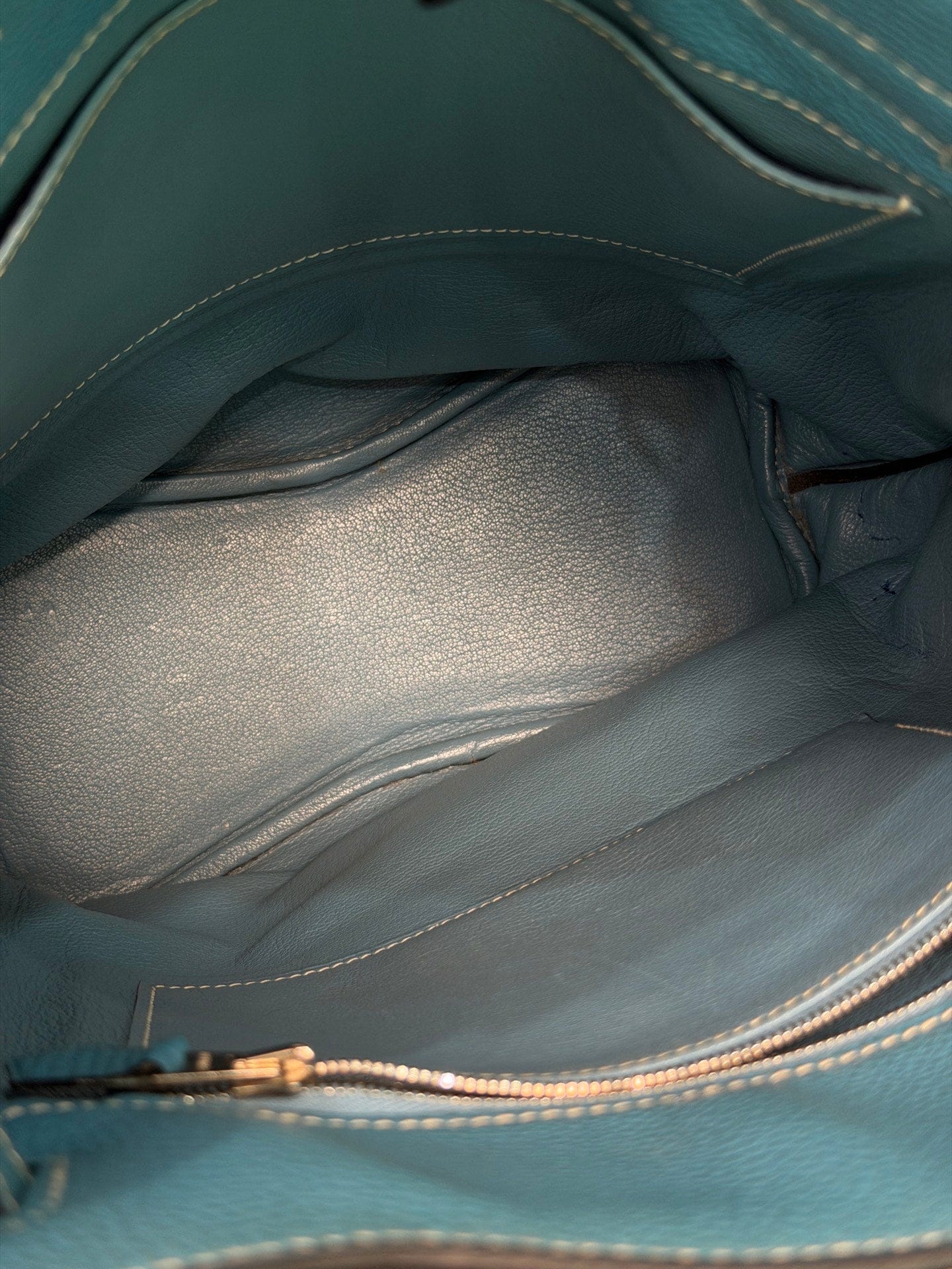 LUXURY PROMISE Hermès So Kelly 22 Bleu Jean Epsom Palladium Hardware (L Stamp) – Pristine Original Condition