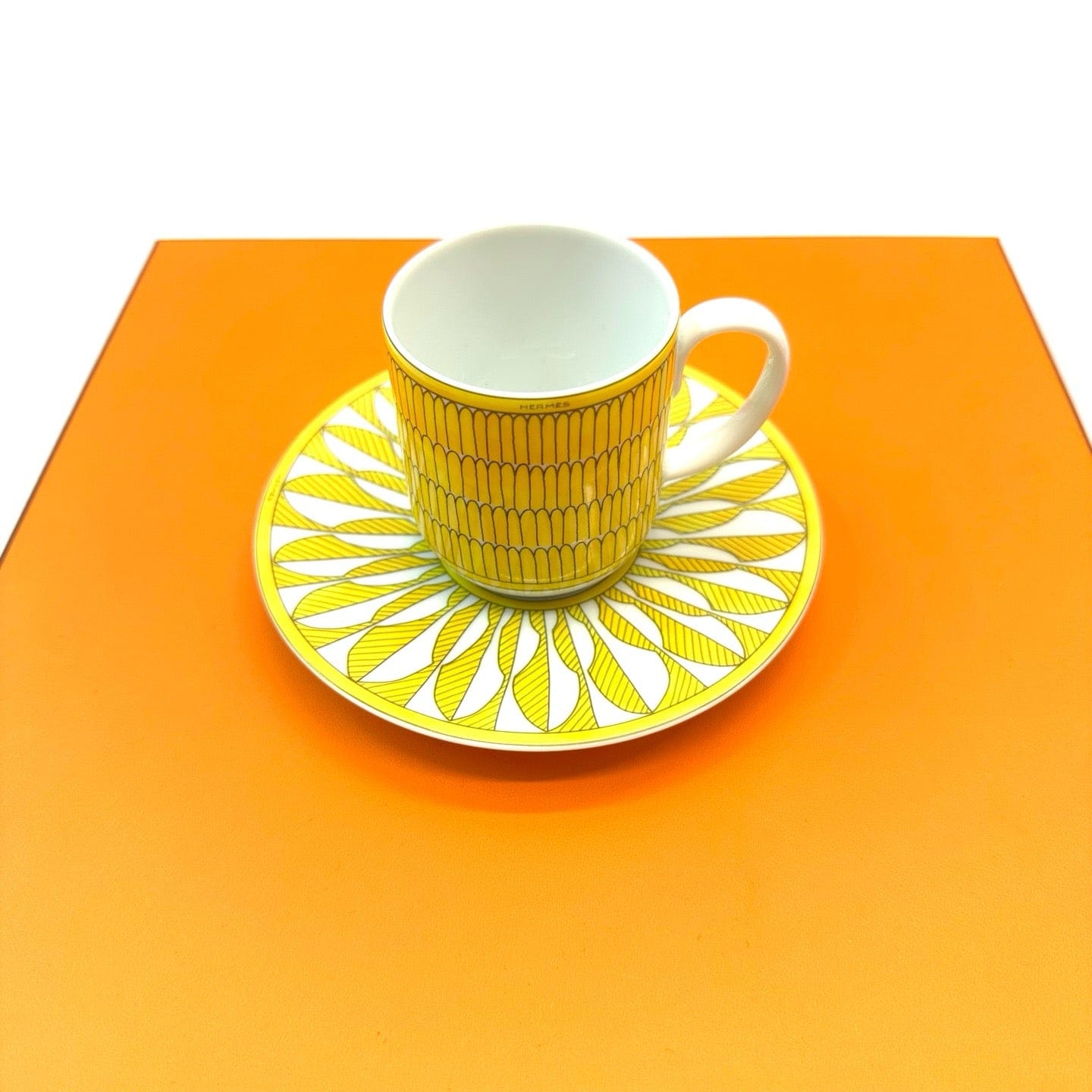 Luxury Promise Hermès "Soleil d'Hermès" Coffee Cup & Saucer Set
