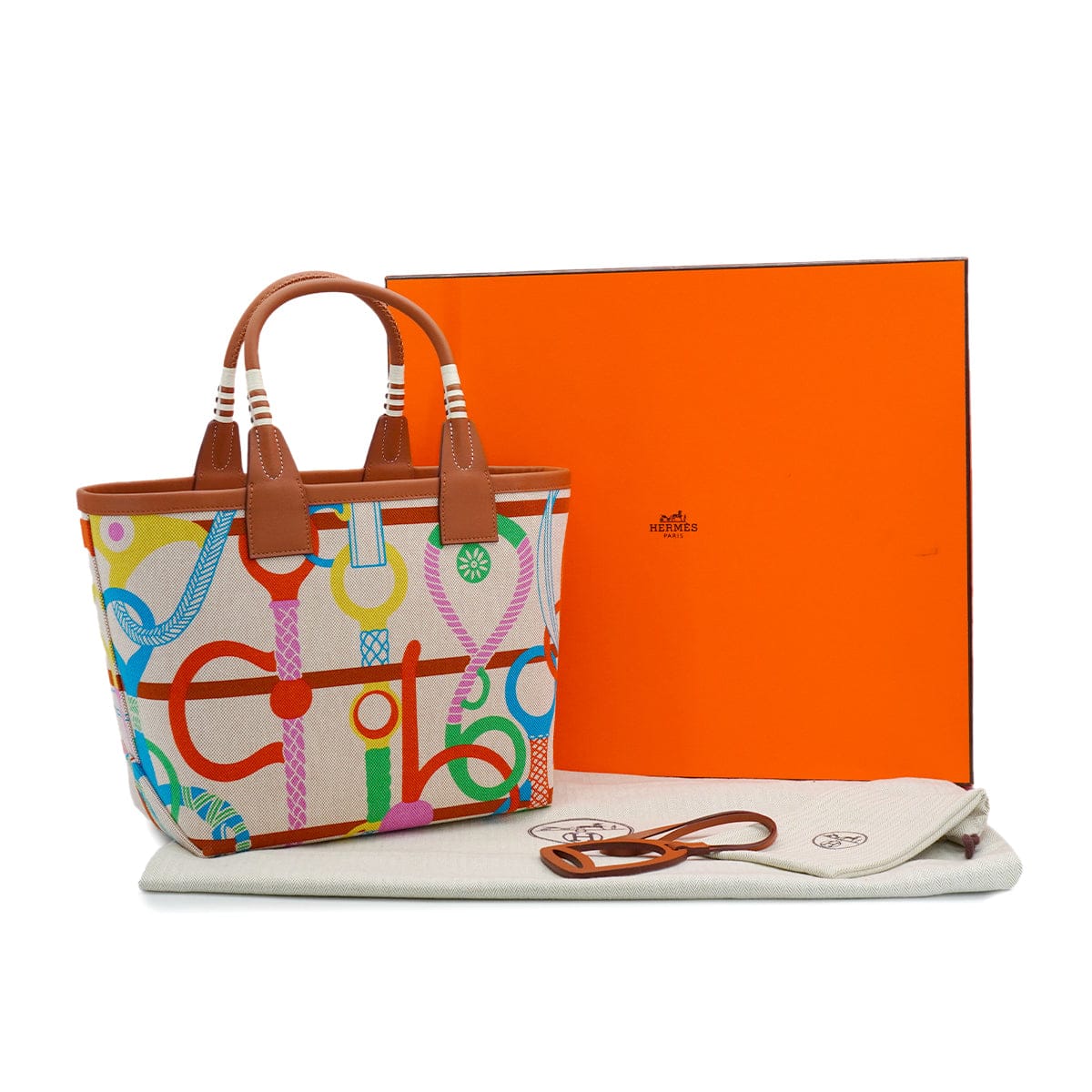 LUXURY PROMISE HERMES STEEPLE 25 CLIC CLAC PANOPLIE EQUESTRE CUIVRE LIME ECURU GOLD TOILE H VEAU SWIFT HAND BAG 2022 U STAMP PALLADIUM HARDWARE 90342726