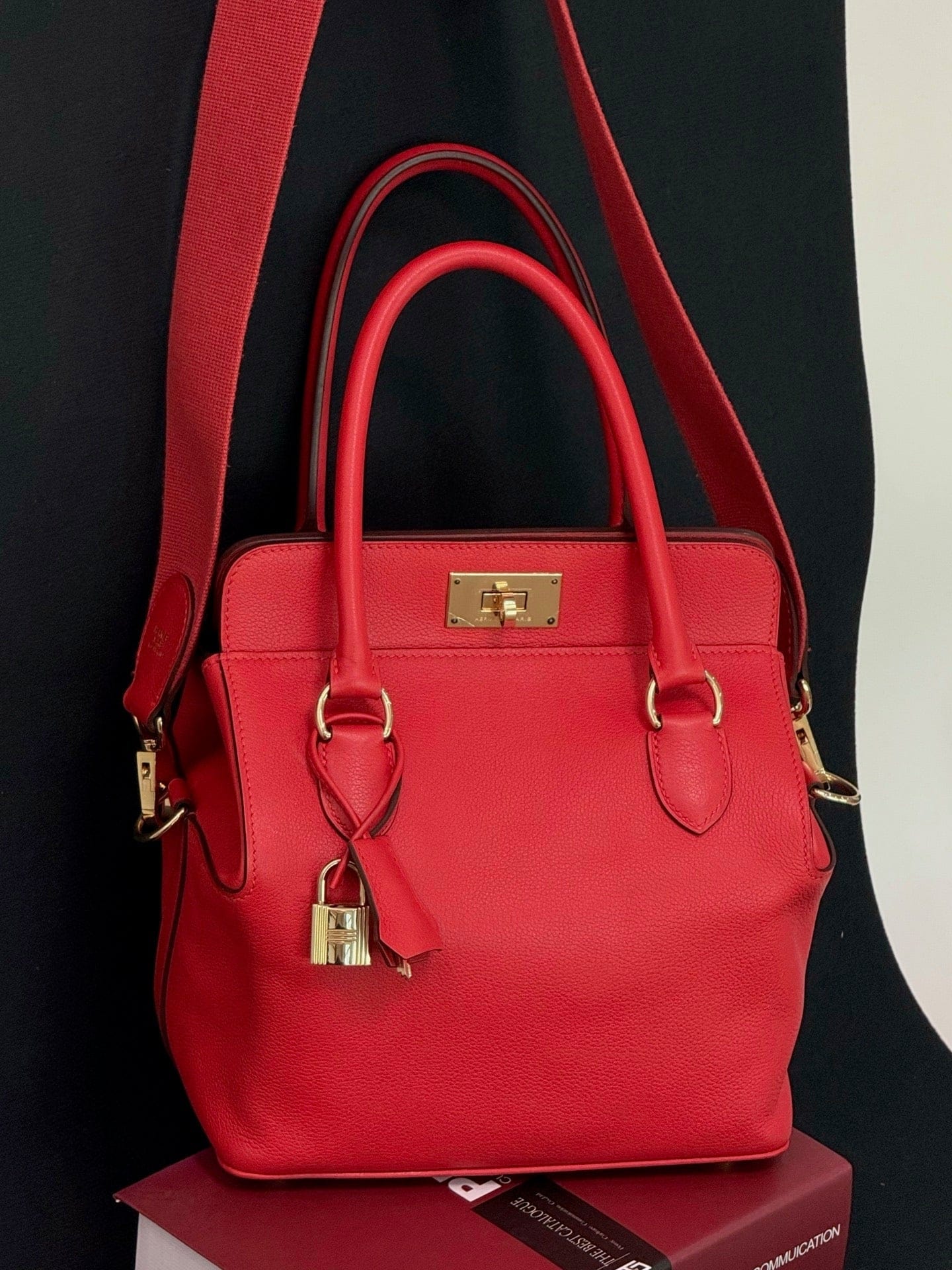 LUXURY PROMISE Hermès Toolbox 20cm Leather Bag